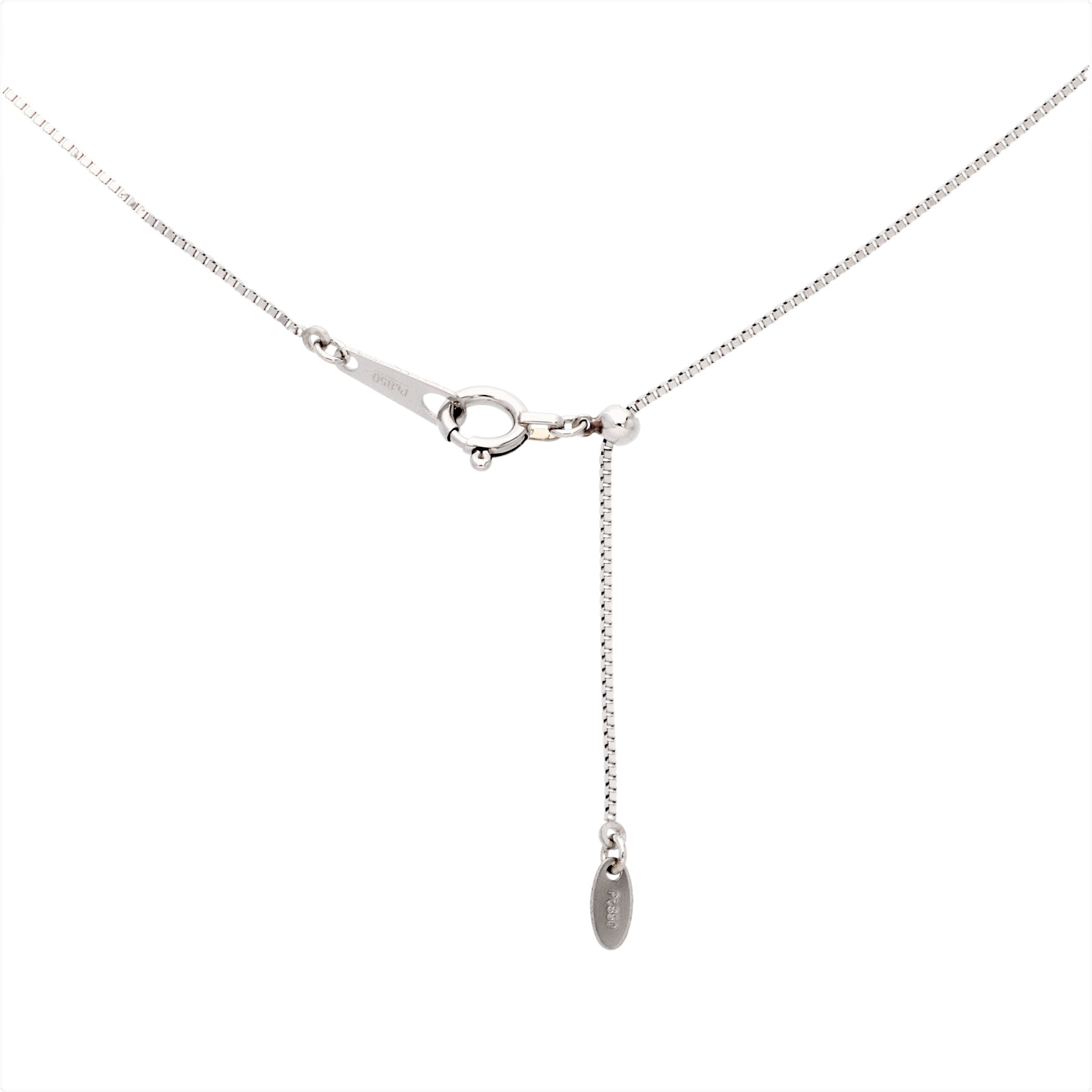 【限定1点】クリソベリルキャッツアイ/ダイヤモンド プラチナネックレス(1.17カラット/2月誕生石)《24T10102》