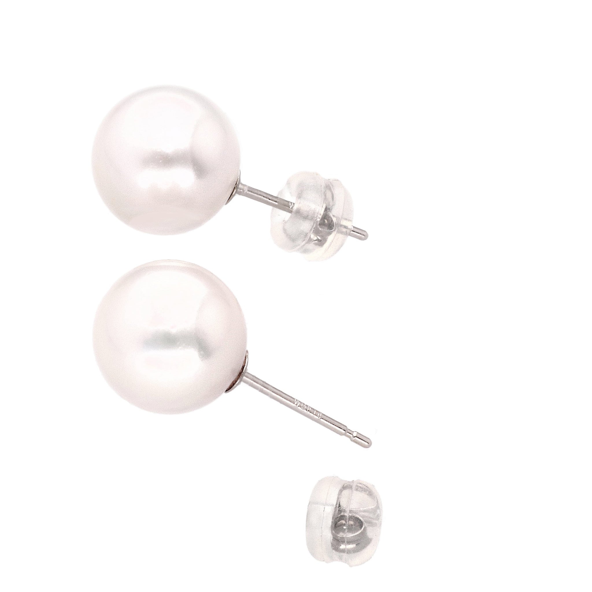 韓国 ファッション通販 限定1点】パール K14WGピアス(アコヤ真珠/9mm/京セラ認証 アクセサリー