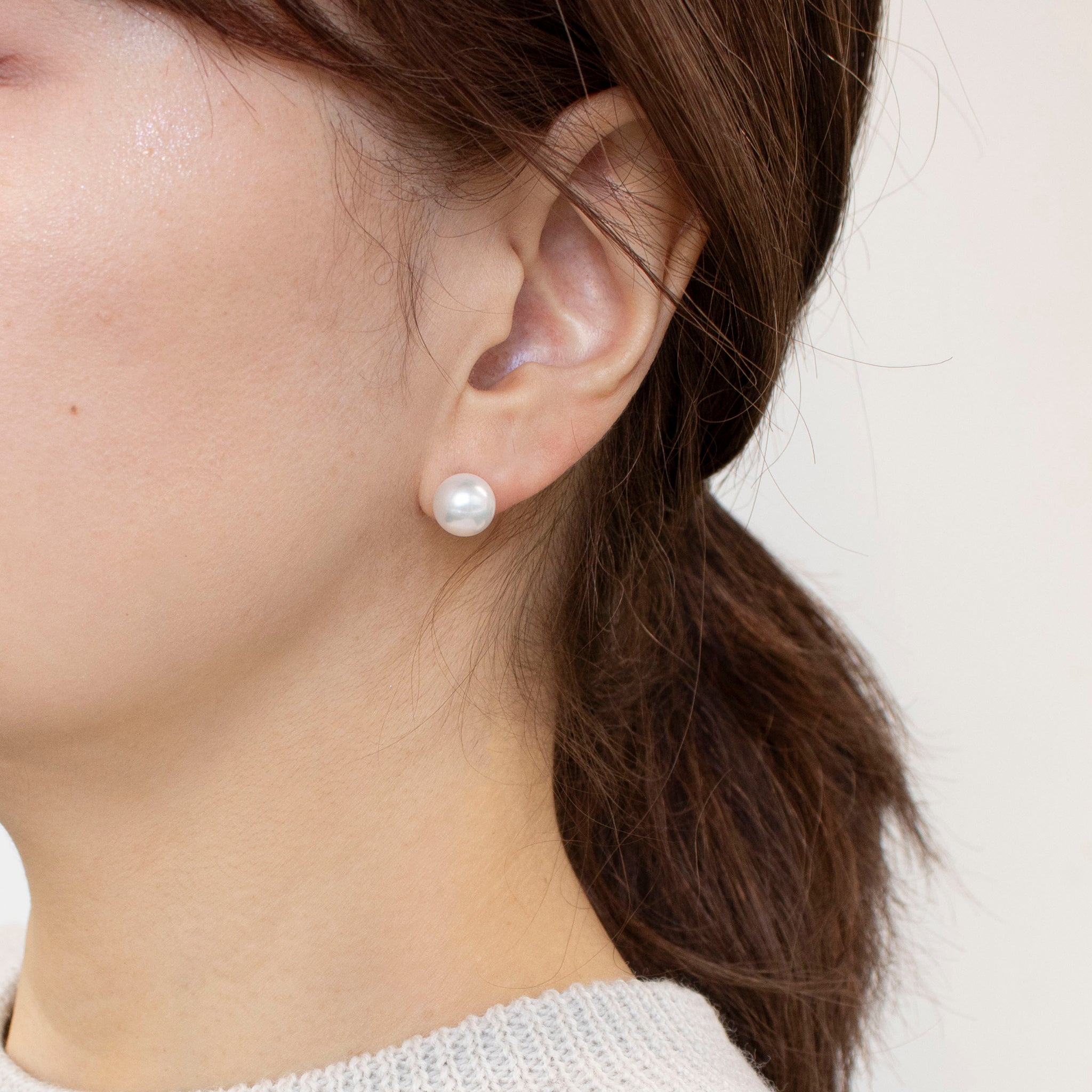 【限定1点】パール K14WGピアス(アコヤ真珠/9mm/京セラ認証フォーマルパール/鑑別鑑定書付/6月誕生石)《24T10114》