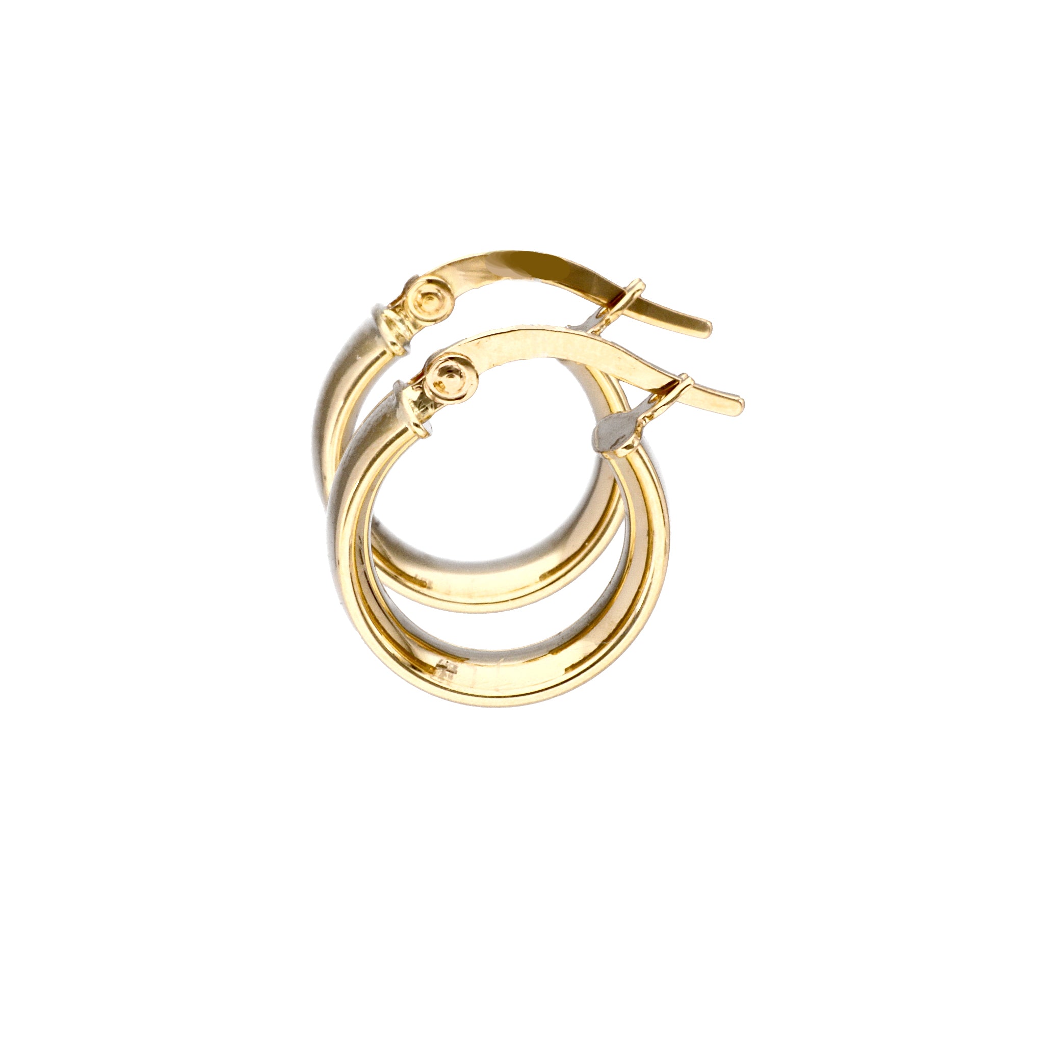 K18ピアス(フープ/イタリア製)《24T10116》