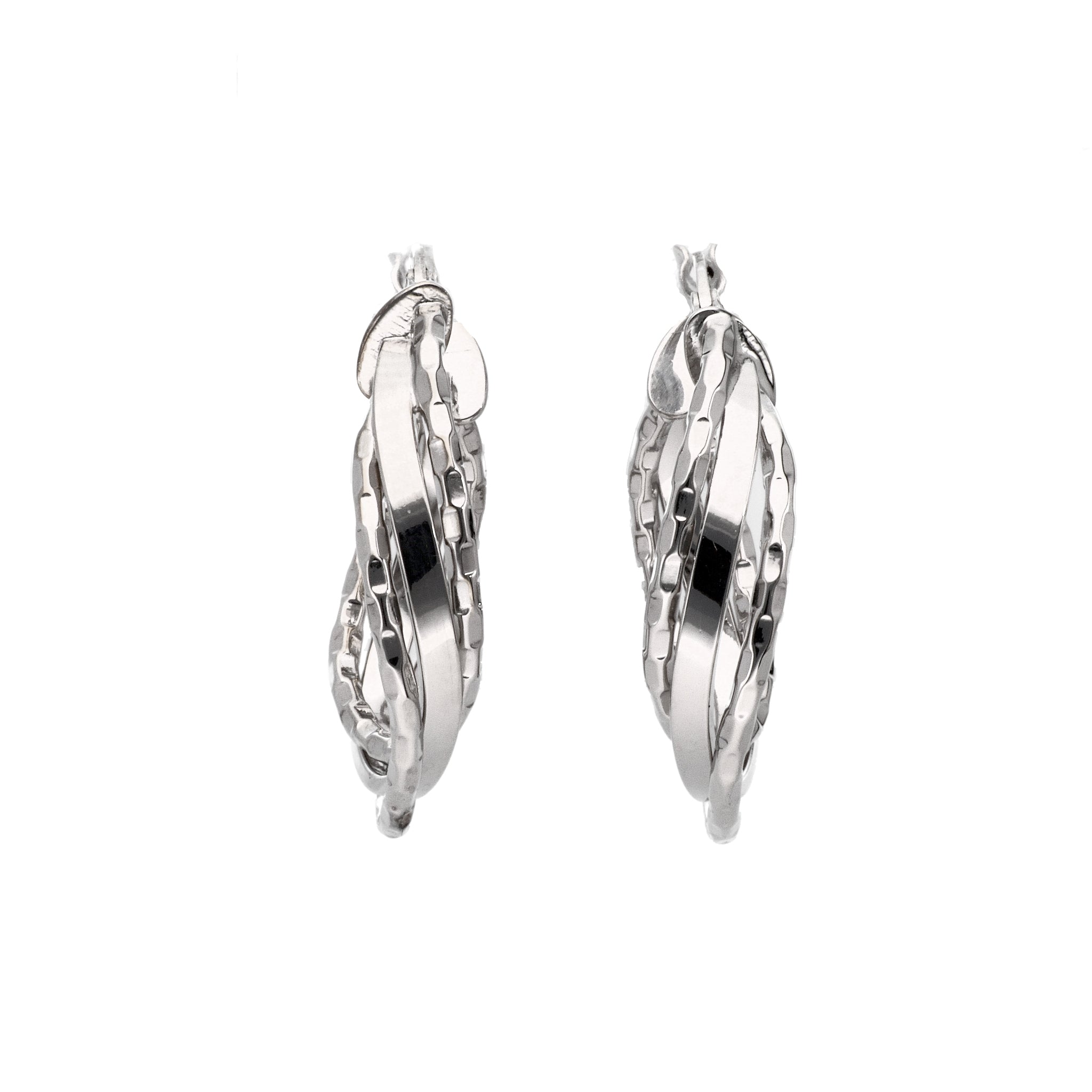 K18ピアス(フープ/イタリア製)《24T10120》