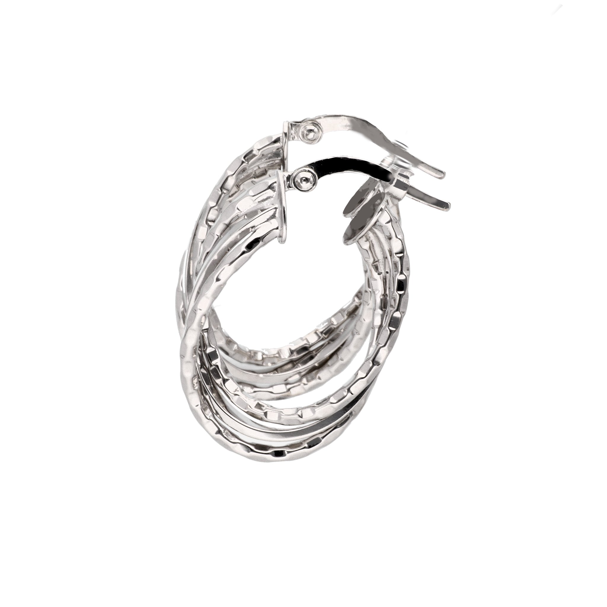 K18ピアス(フープ/イタリア製)《24T10120》