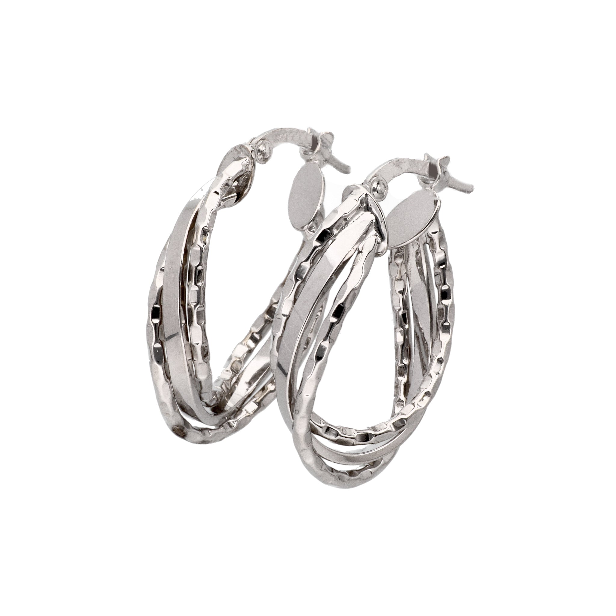 K18ピアス(フープ/イタリア製)《24T10120》