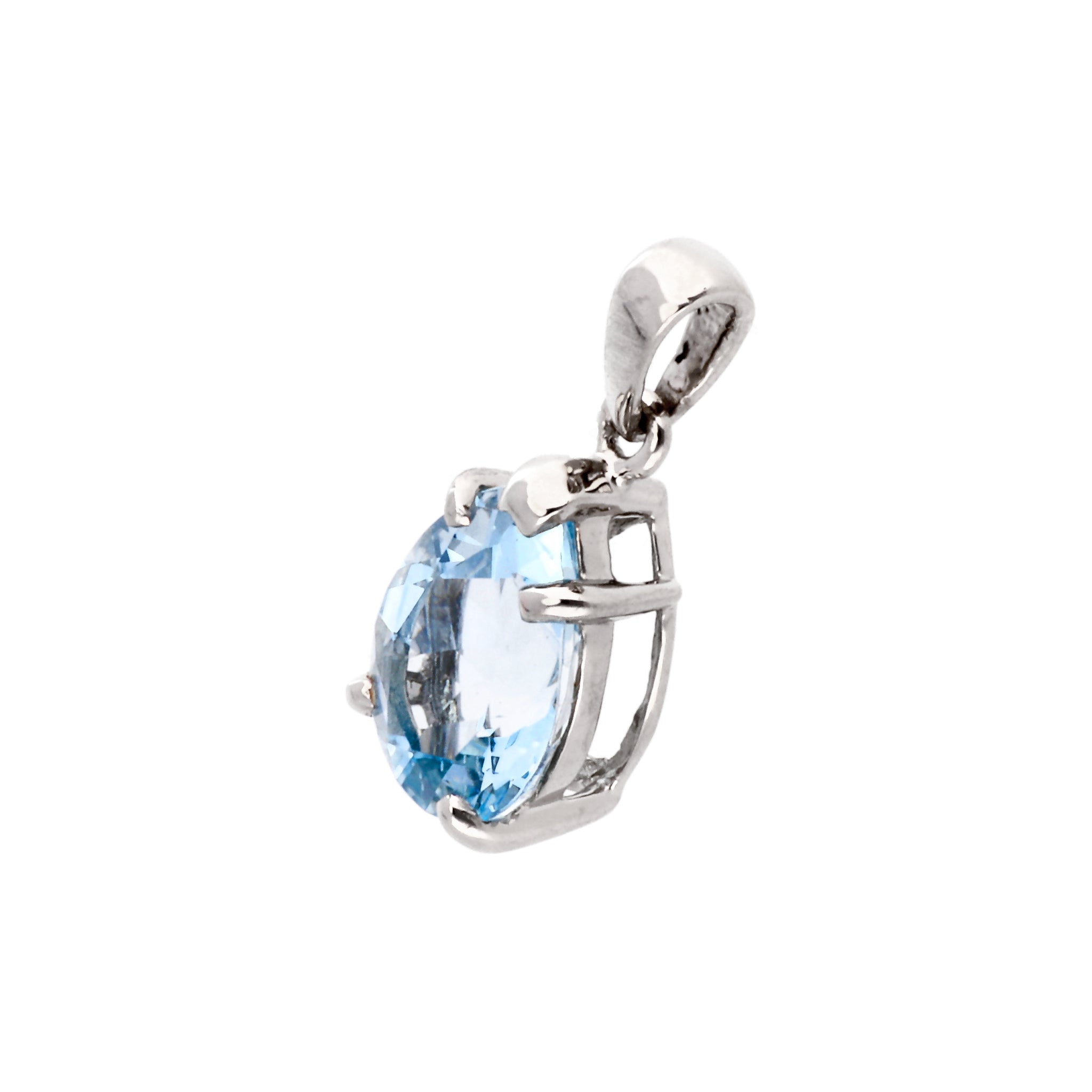 【限定数7】アクアマリン プラチナネックレス(1.4カラット/3月誕生石)《24T10121》