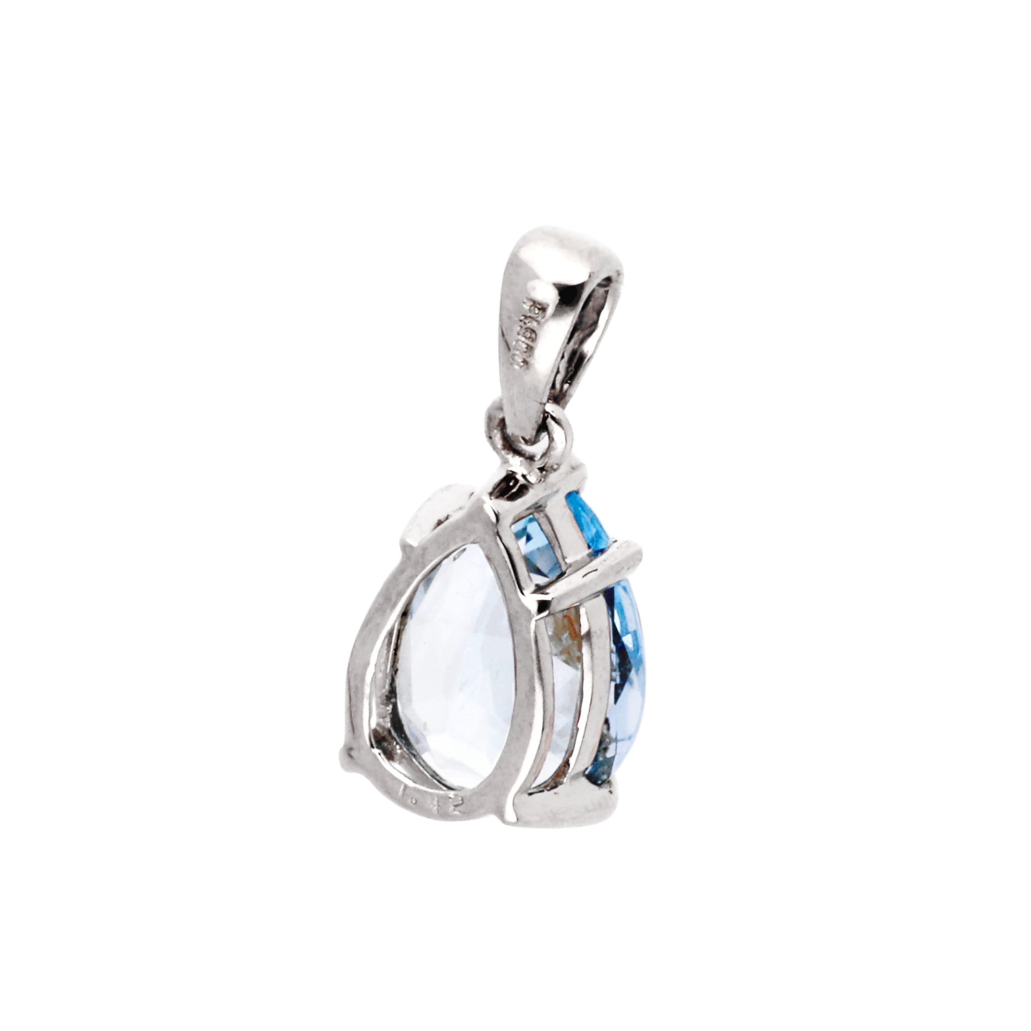 【限定数7】アクアマリン プラチナネックレス(1.4カラット/3月誕生石)《24T10121》