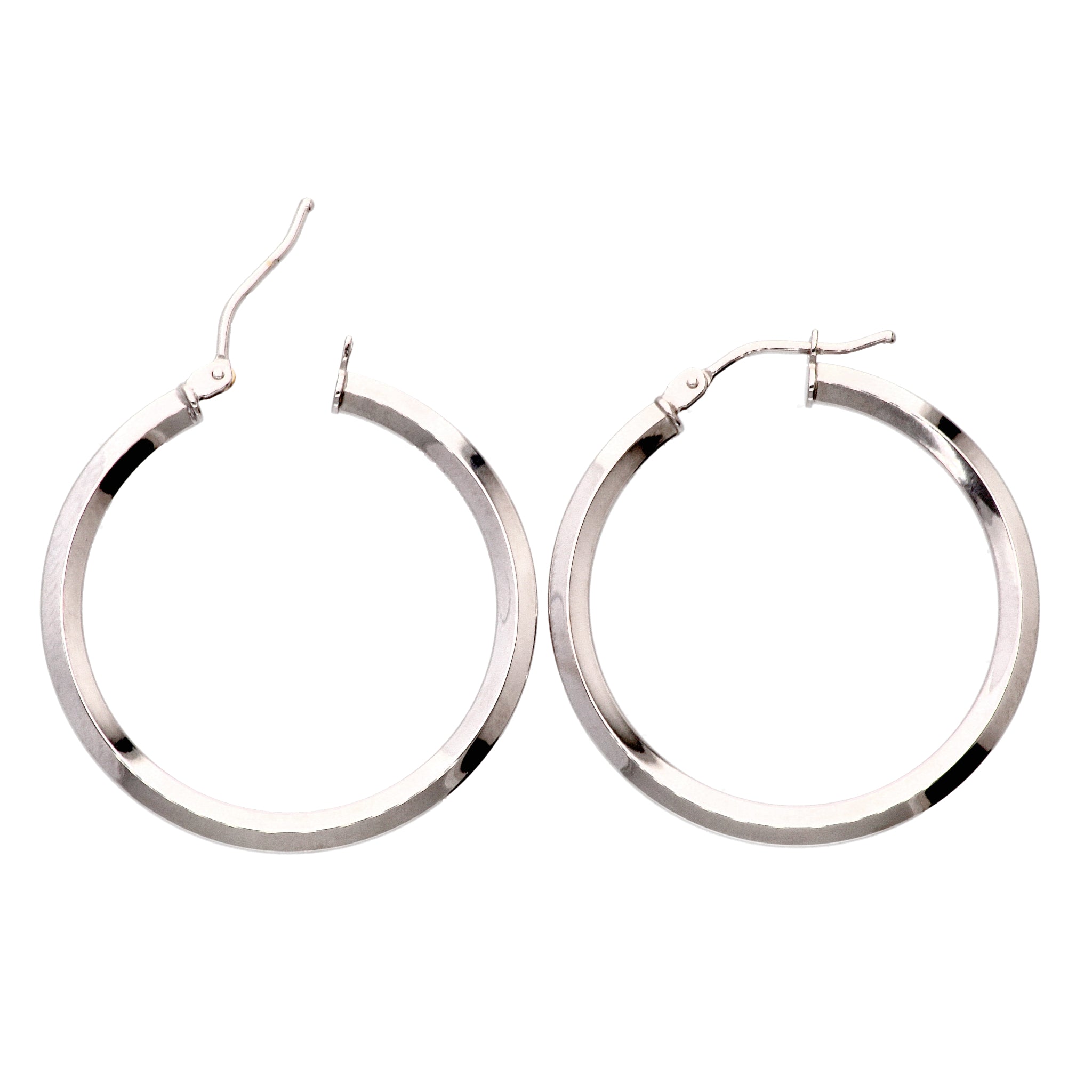 K18ピアス(フープ/イタリア製)《24T10152》