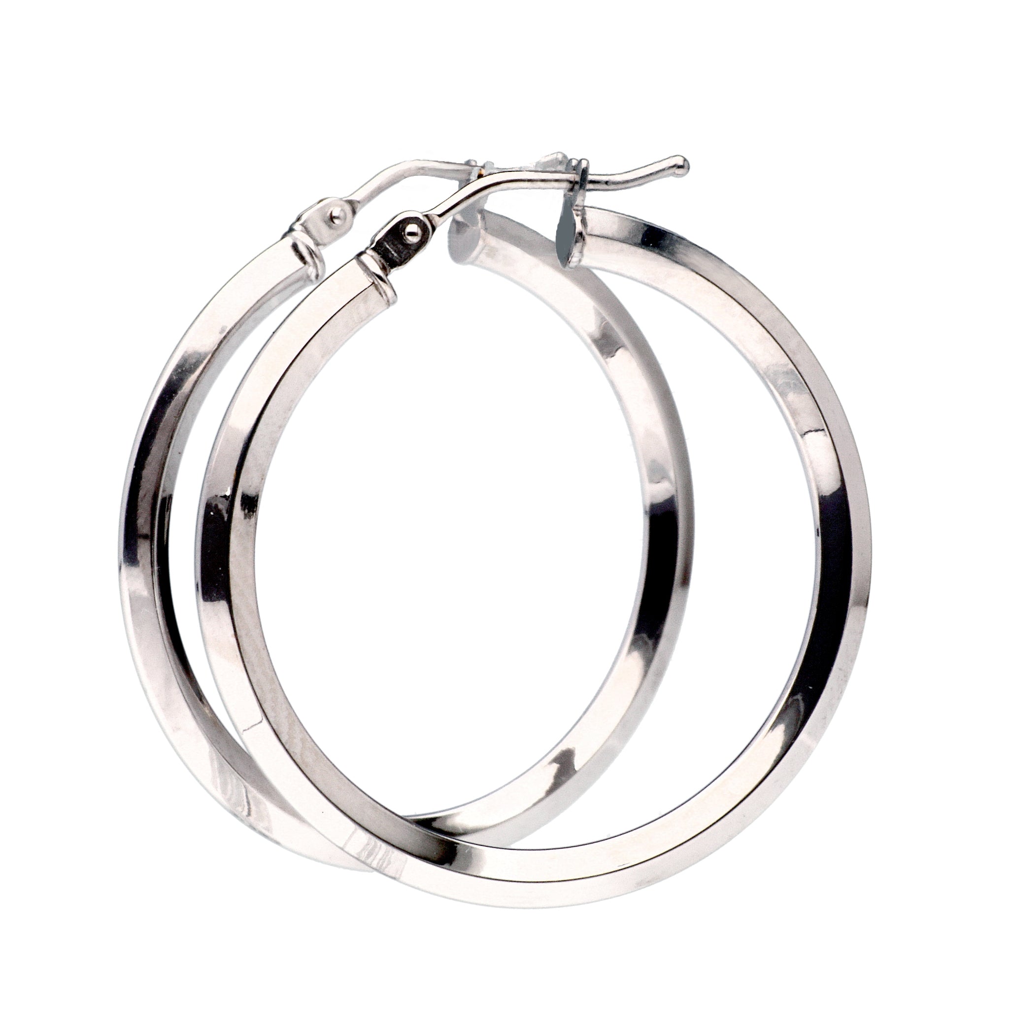 K18ピアス(フープ/イタリア製)《24T10152》