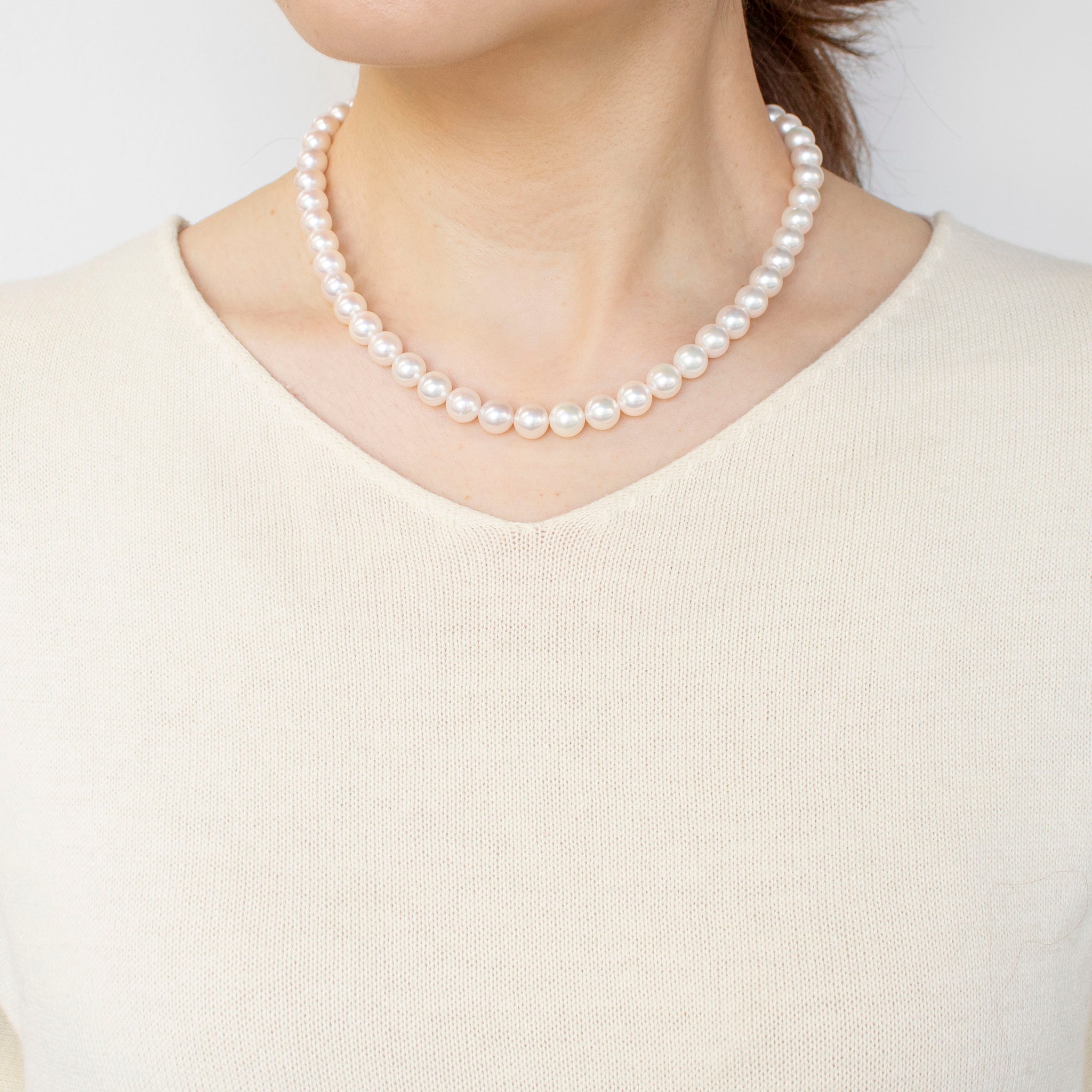 【限定1点】パールネックレス(アコヤ真珠/8mm/6月誕生石)《24T10181》