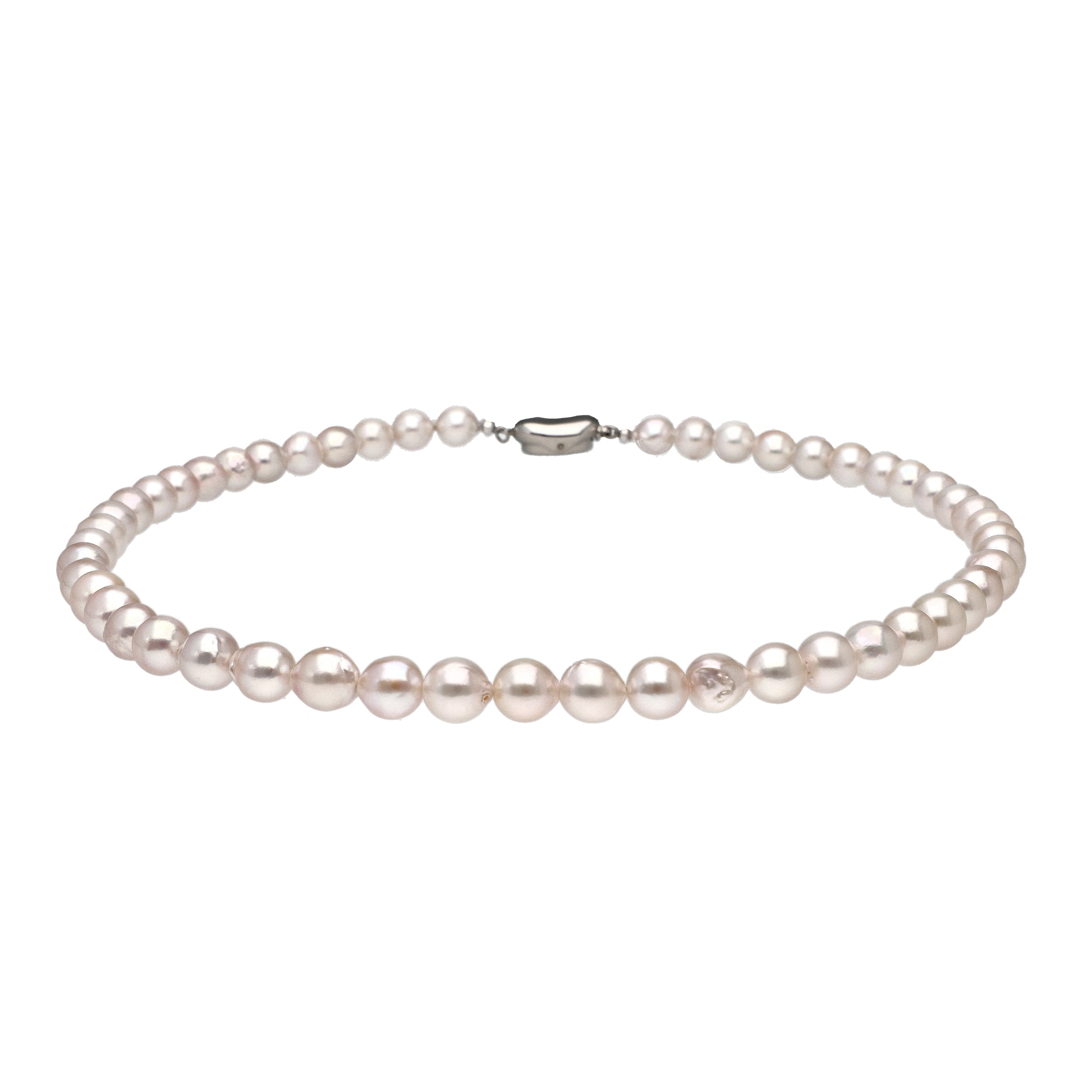 【限定1点】パールネックレス(アコヤ真珠/7~8mm/バロック珠/6月誕生石)《24T10182》