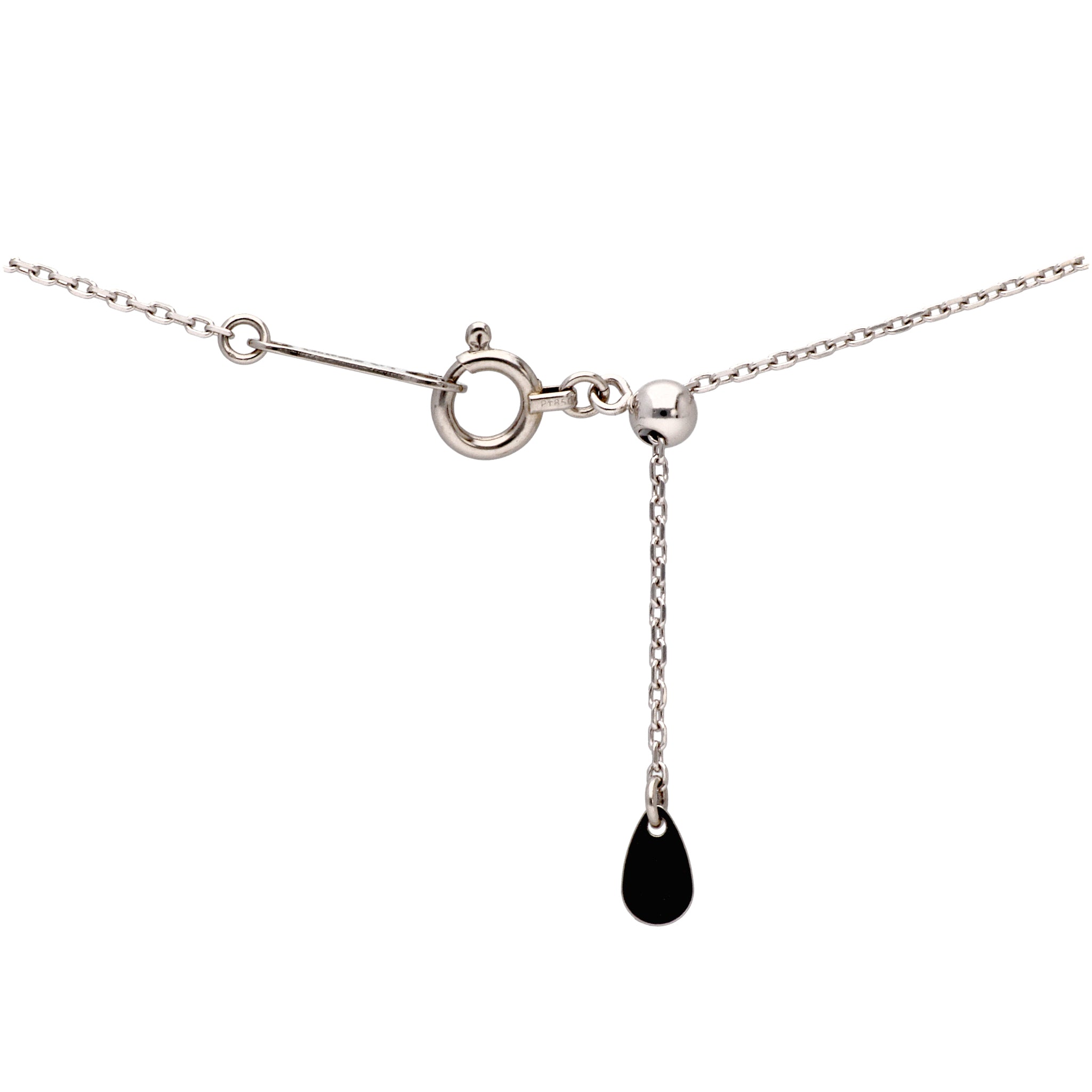 パパラチアサファイア/ダイヤモンド プラチナネックレス(9月誕生石)《24T10248》