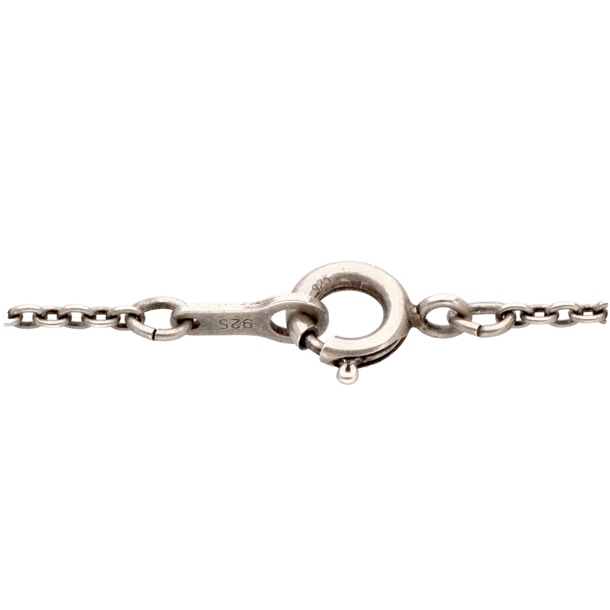 シトリン/ブルートパーズ シルバーネックレス(ルーペ付き/ロング/70cm/11月誕生石)《24T10267》