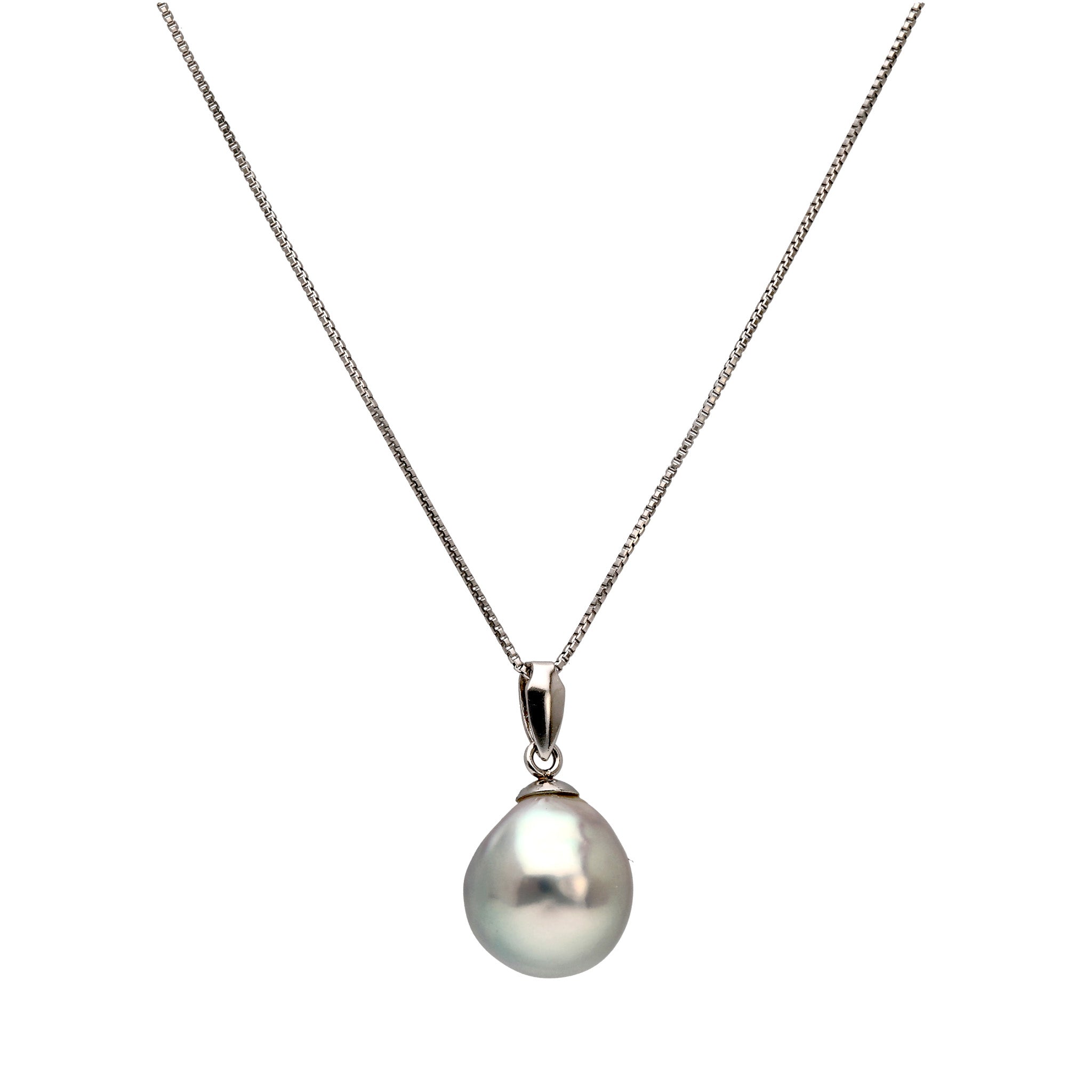 【限定1点】パール プラチナネックレス(アコヤ真珠/9mm/ナチュラルカラー/6月誕生石)《24T10311》