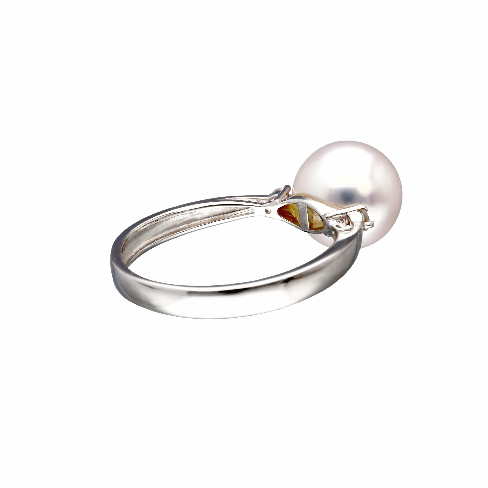 パール/ダイヤモンド プラチナリング(アコヤ真珠 /約9.0mm/6月誕生石/GIAグレーディングレポート付き)《JRGQ1906》