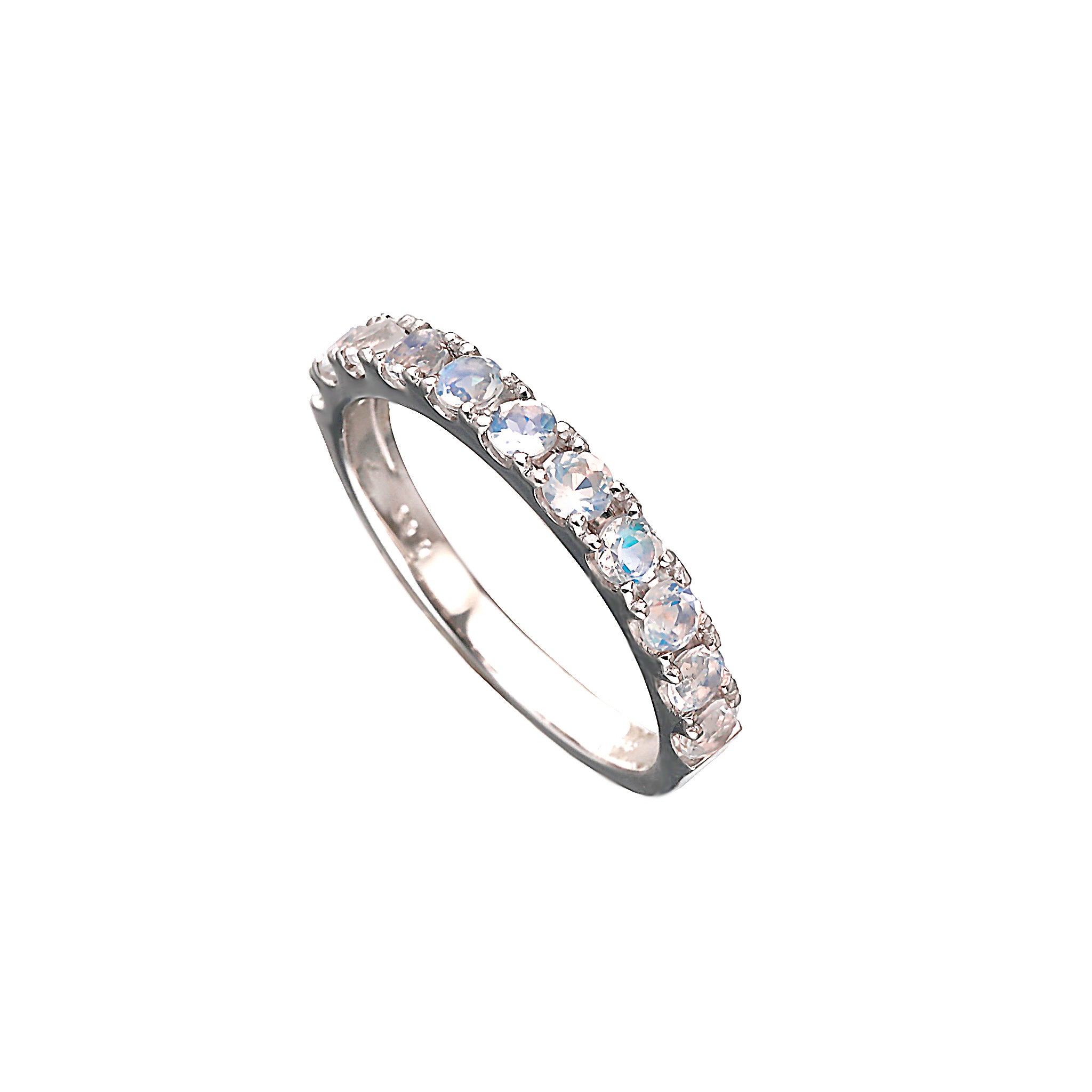 ラブラドライト プラチナリング(ハーフエタニティ/11石/8月誕生石)《WRGN4244》