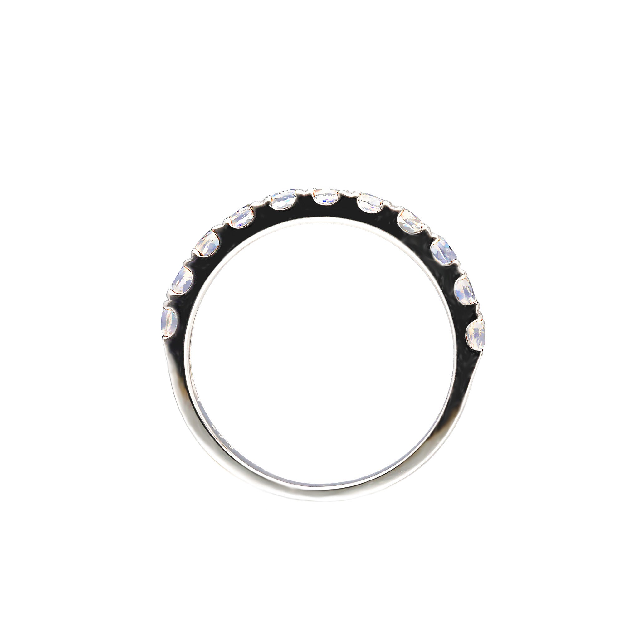 ラブラドライト プラチナリング(ハーフエタニティ/11石/8月誕生石)《WRGN4244》