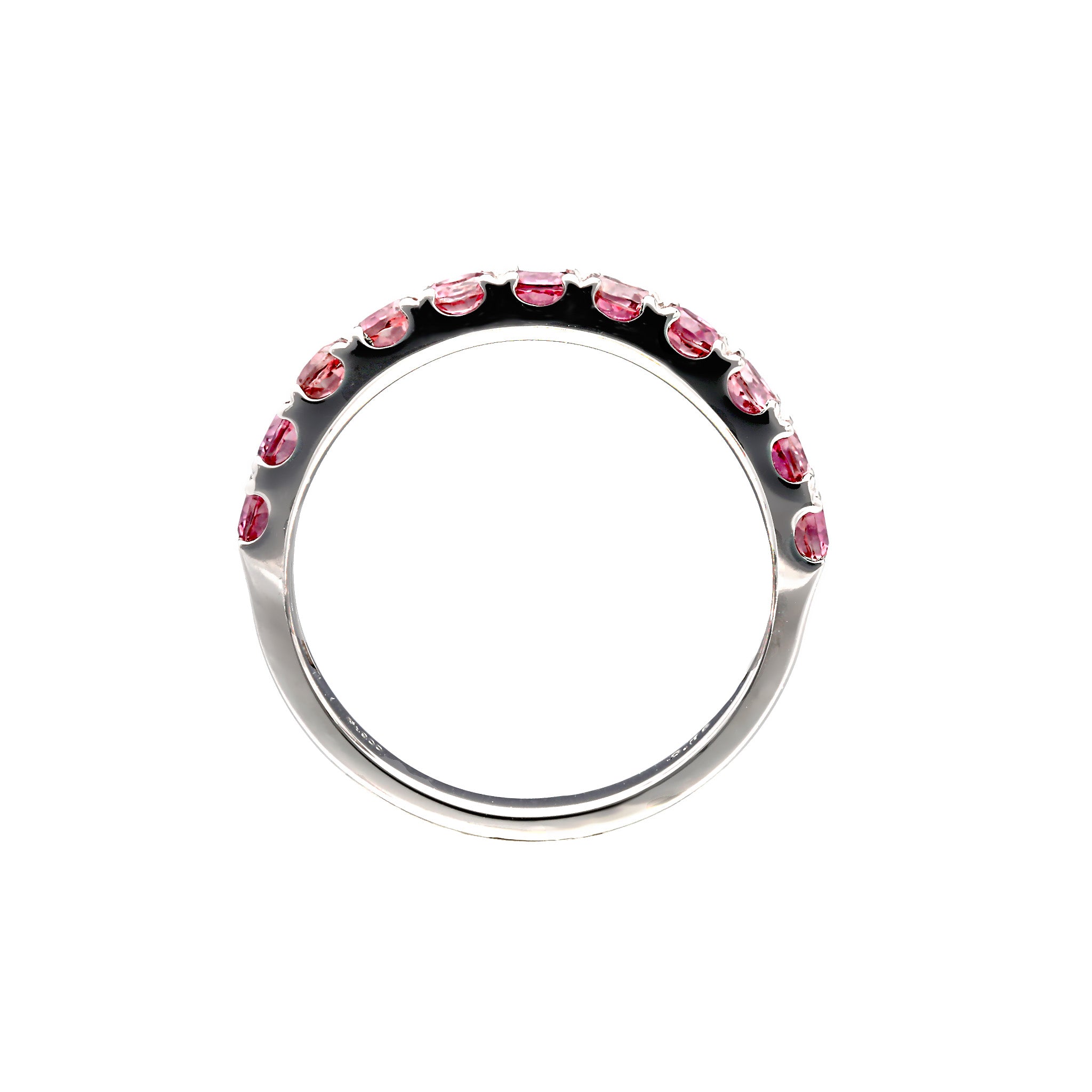 ピンクトルマリン プラチナリング(ハーフエタニティ/11石/10月誕生石)《WRGN4245》