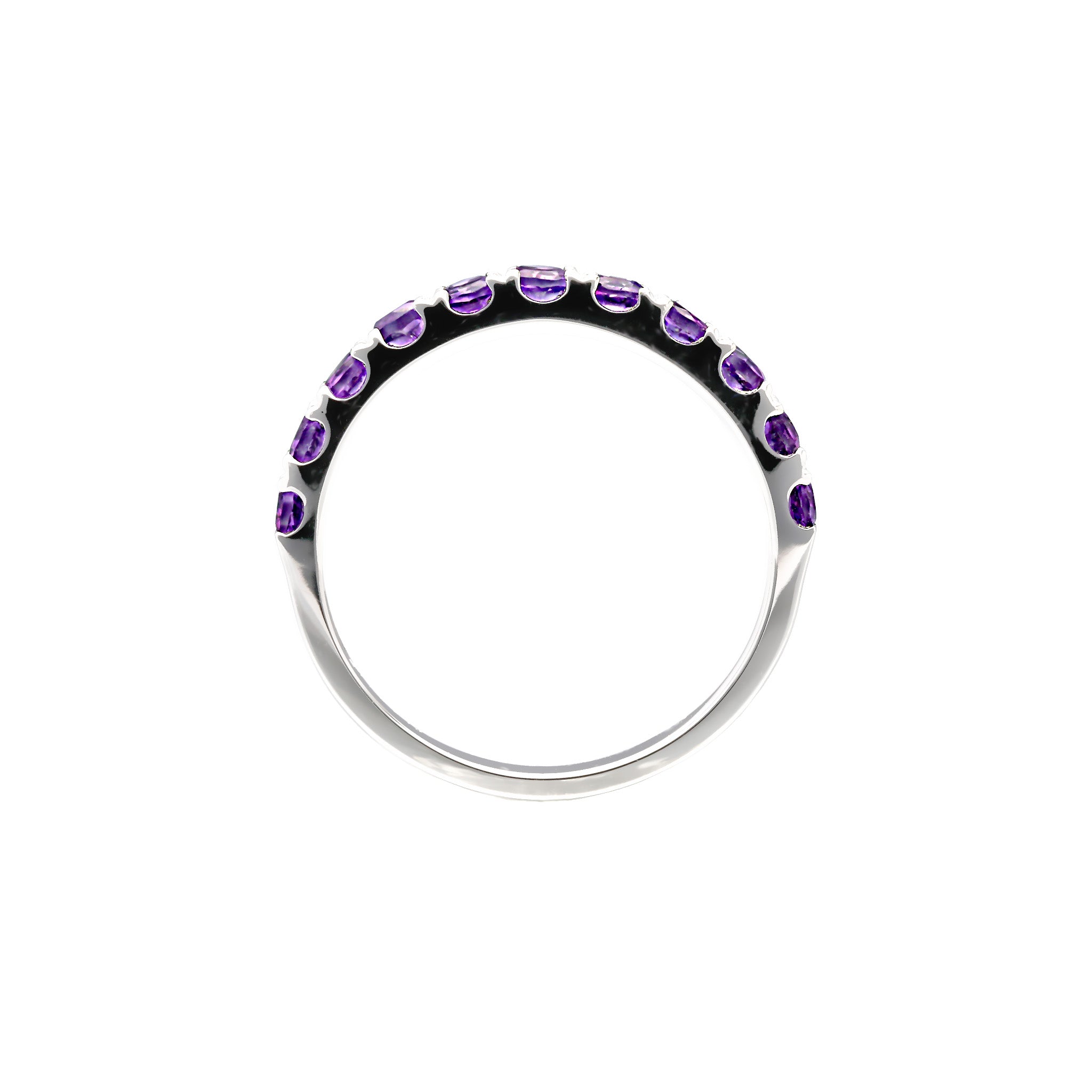 アメシスト プラチナリング(ハーフエタニティ/11石/2月誕生石)《WRGN4242》