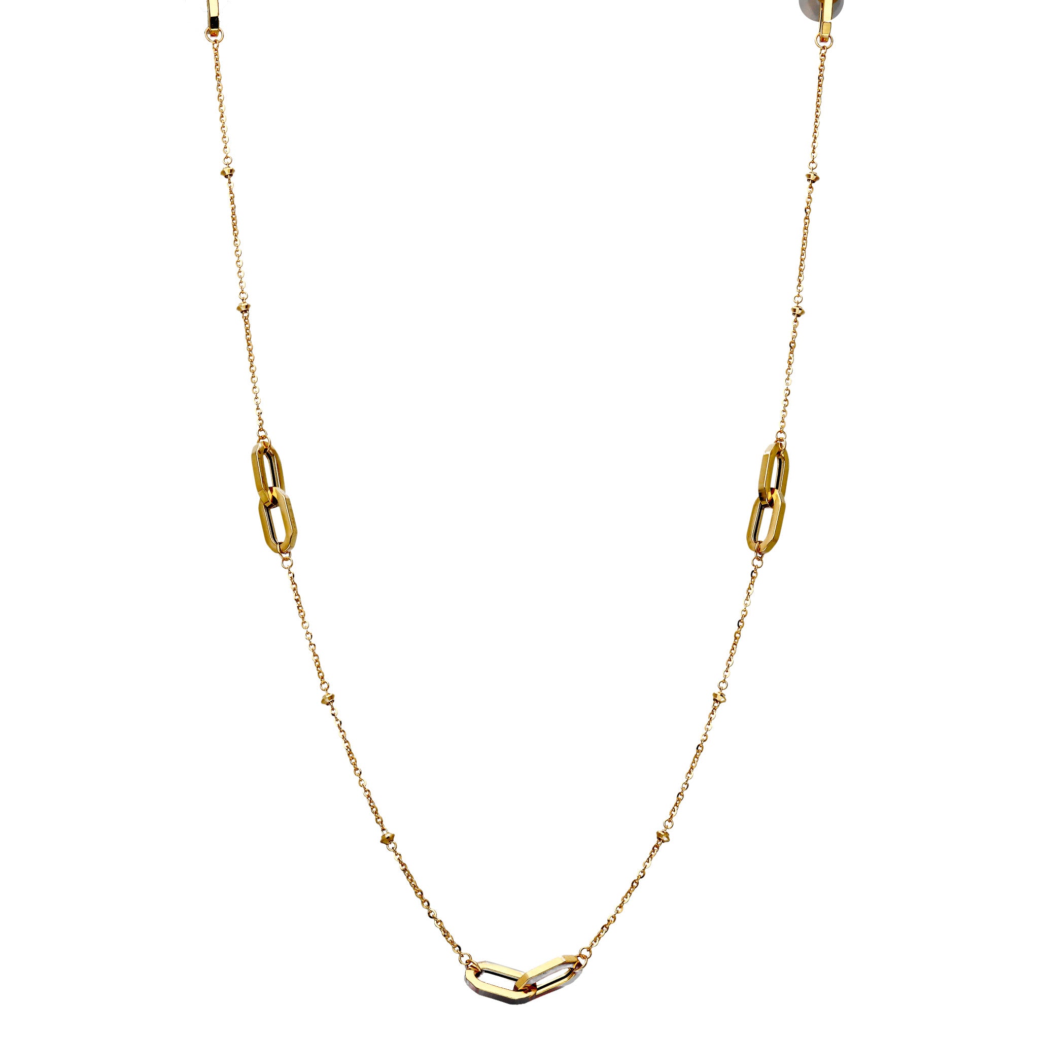 K18ネックレス(ホロ―フィガロアズキ/K18イエローゴールド/70cm)《WNKY4271》