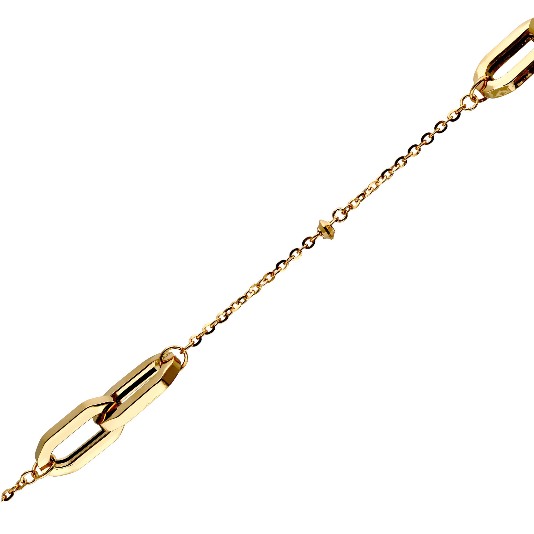 K18ネックレス(ホロ―フィガロアズキ/K18イエローゴールド/70cm)《WNKY4271》