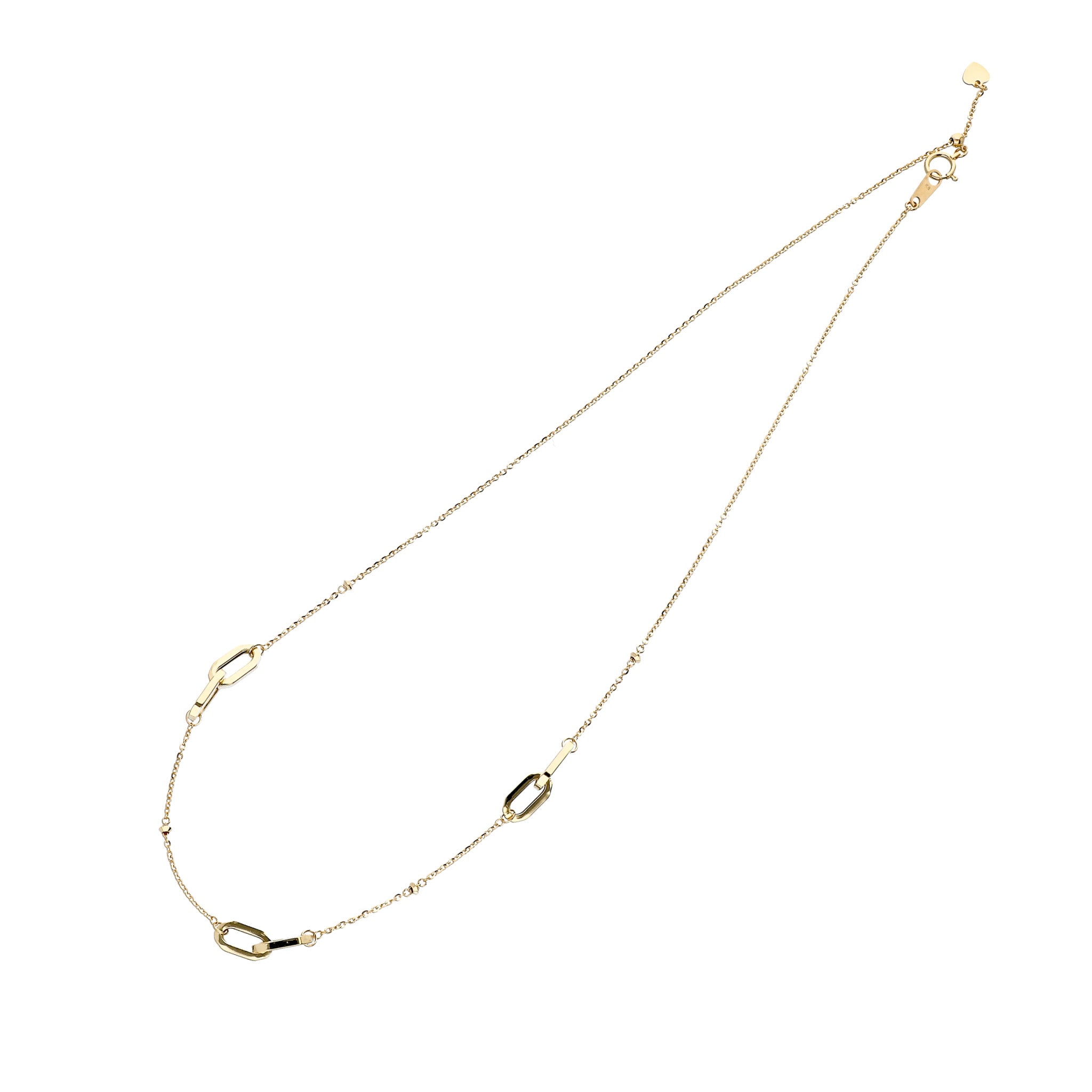 K18ネックレス(ホロ―フィガロアズキ/K18イエローゴールド/45cm)《WNKY4270》