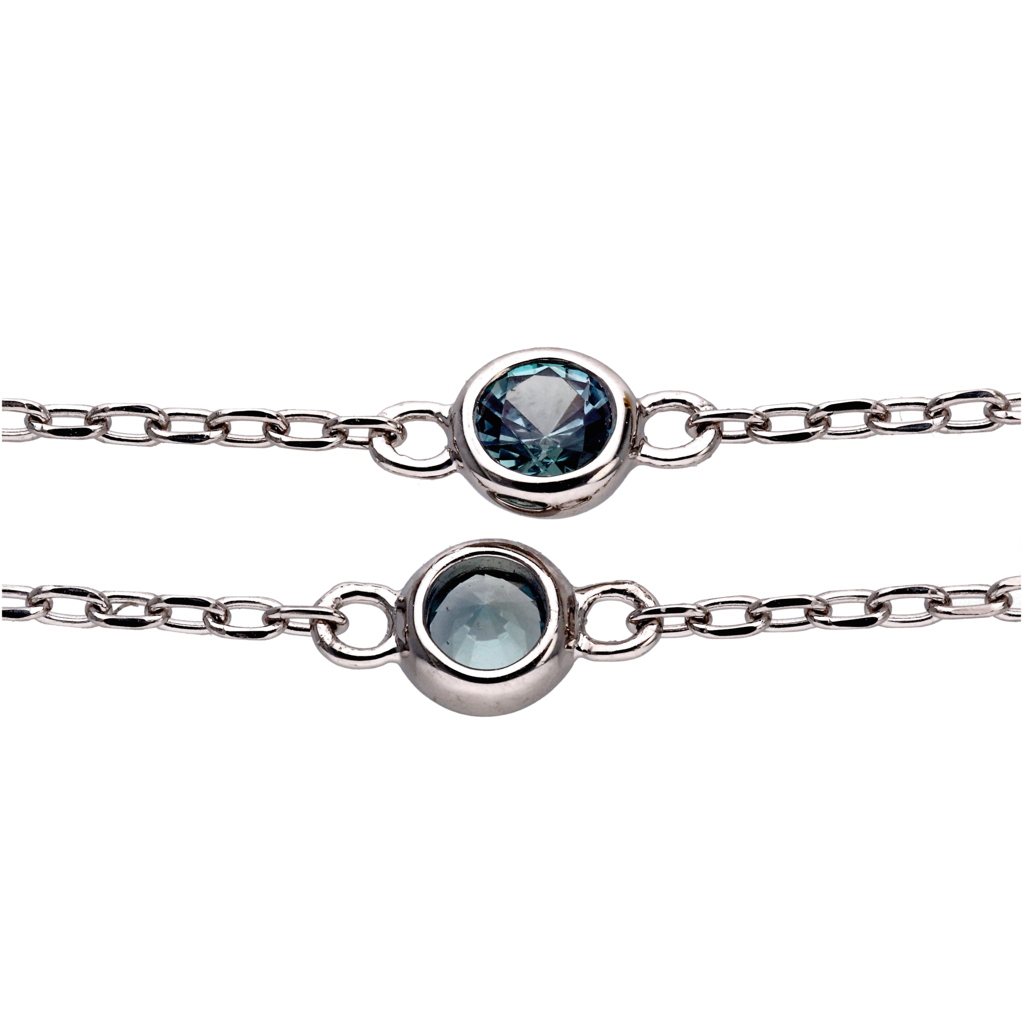 アレキサンドライト プラチナネックレス(クレサンベール/ステーション/計0.72ct/6月誕生石)≪KNKA6073≫