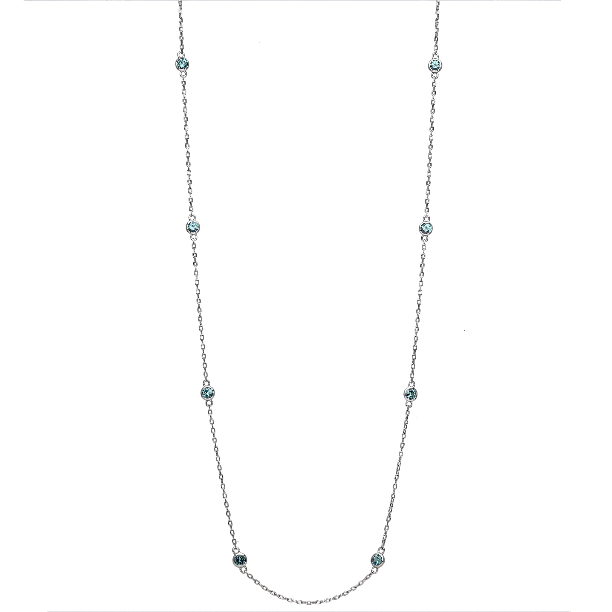 アレキサンドライト プラチナネックレス(クレサンベール/ステーション/計0.72ct/6月誕生石)≪KNKA6073≫
