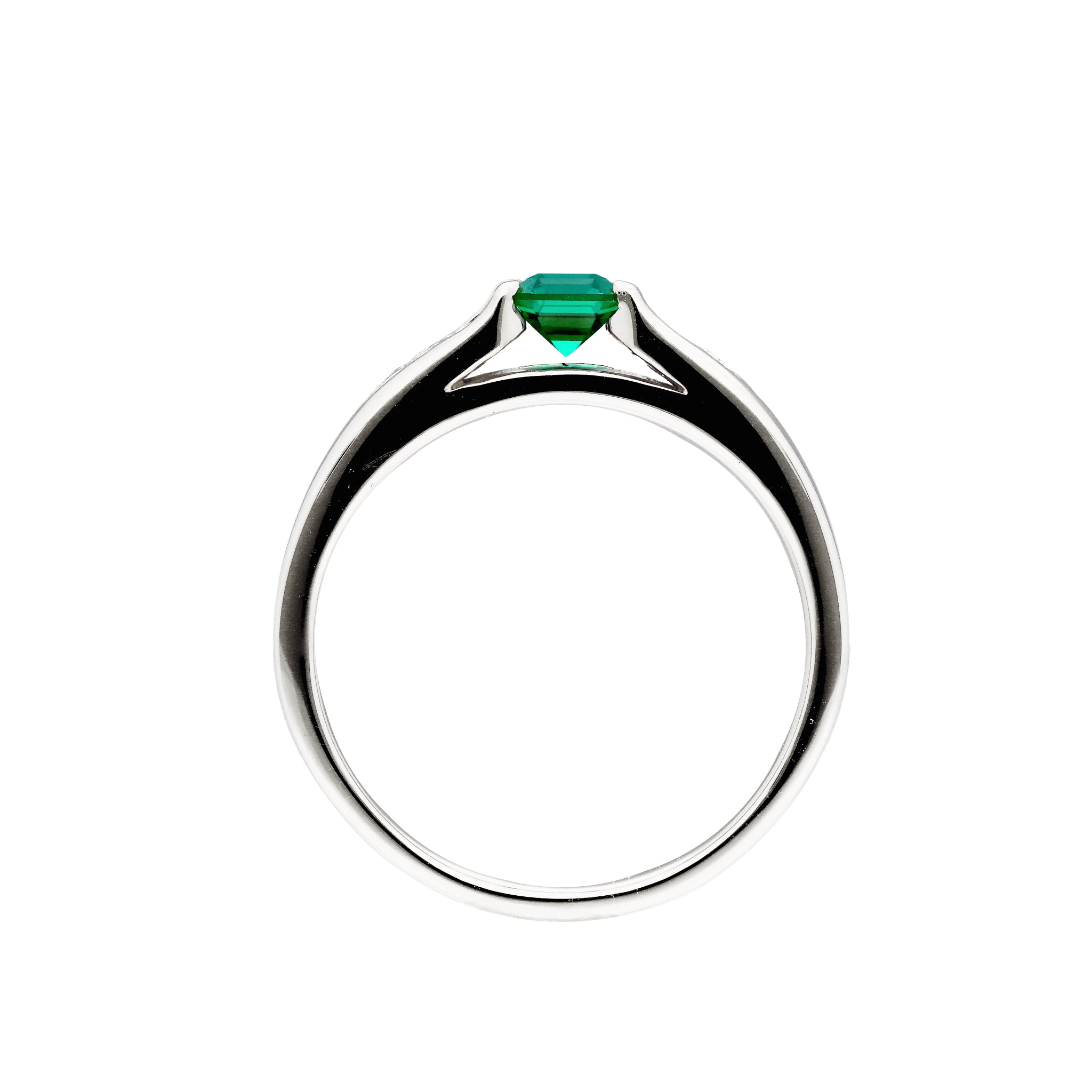 エメラルド/ダイヤモンド プラチナリング(クレサンベール/LGD/50周年記念商品/5月誕生石)《CRGE0011》