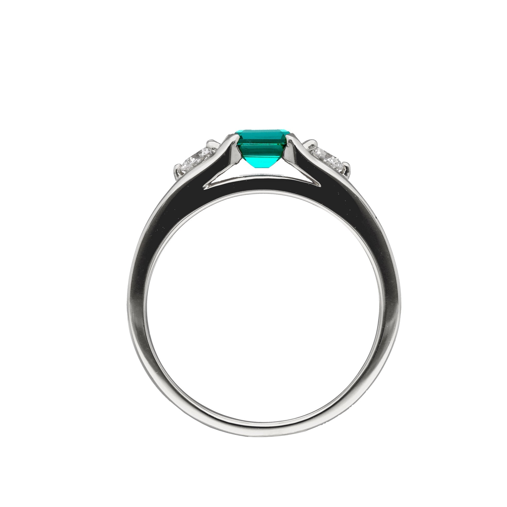 エメラルド/ダイヤモンド プラチナリング(クレサンベール/LGD/50周年記念商品/5月誕生石)《CRGE0007》