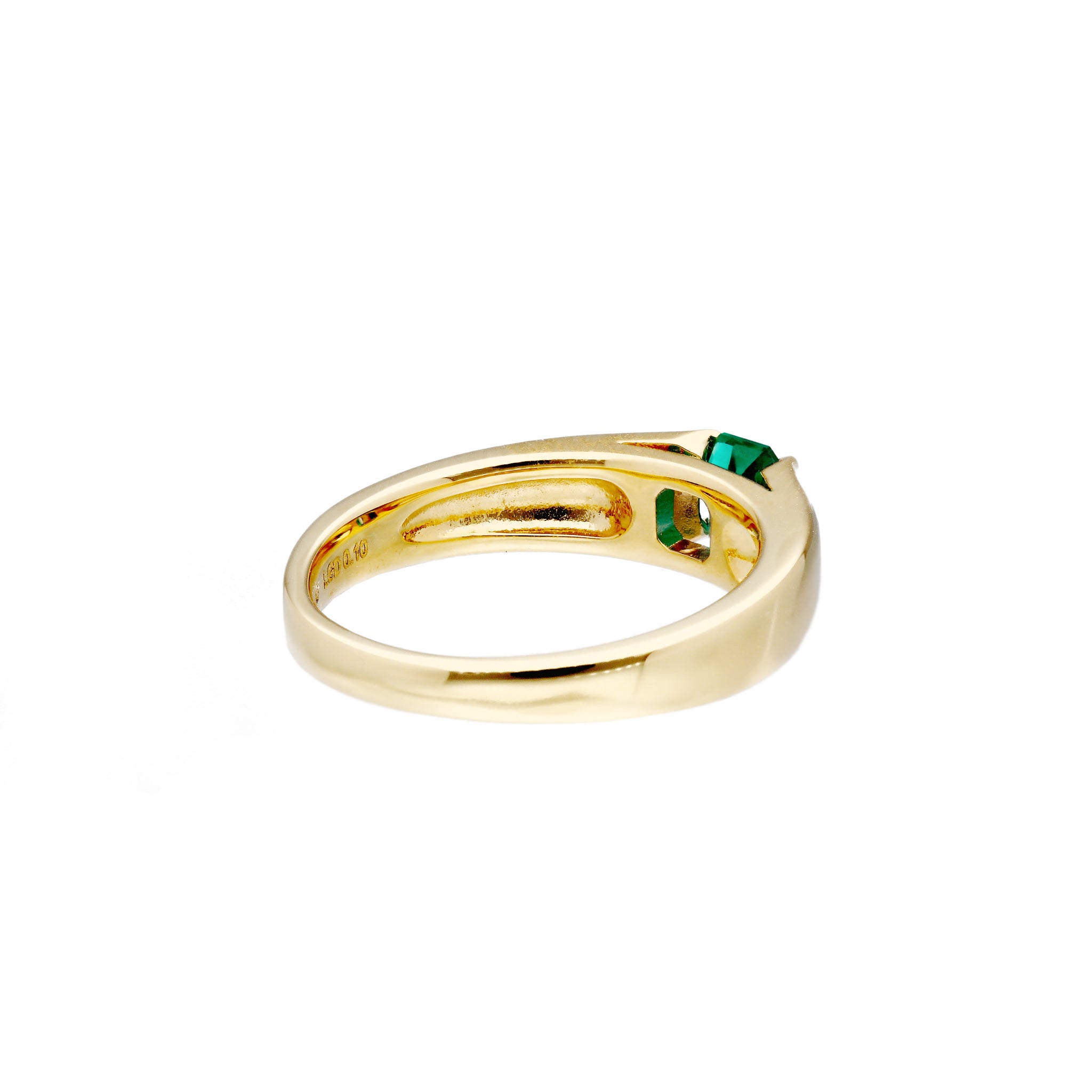 エメラルド/ダイヤモンド K18リング(クレサンベール/LGD/50周年記念商品/5月誕生石)《CRGE0012》