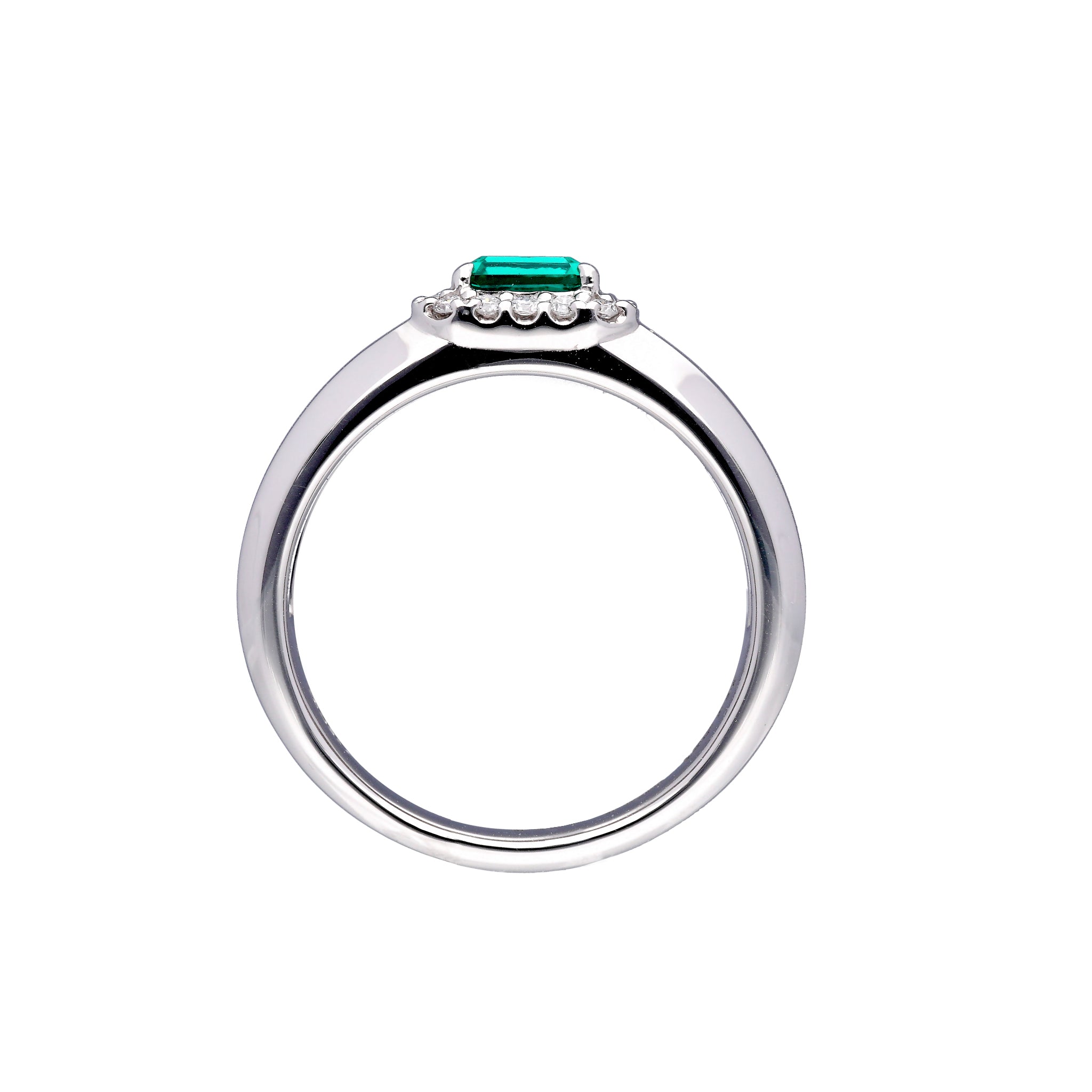 エメラルド/ダイヤモンド プラチナリング(クレサンベール/LGD/50周年記念商品/5月誕生石)《CRGE0013》