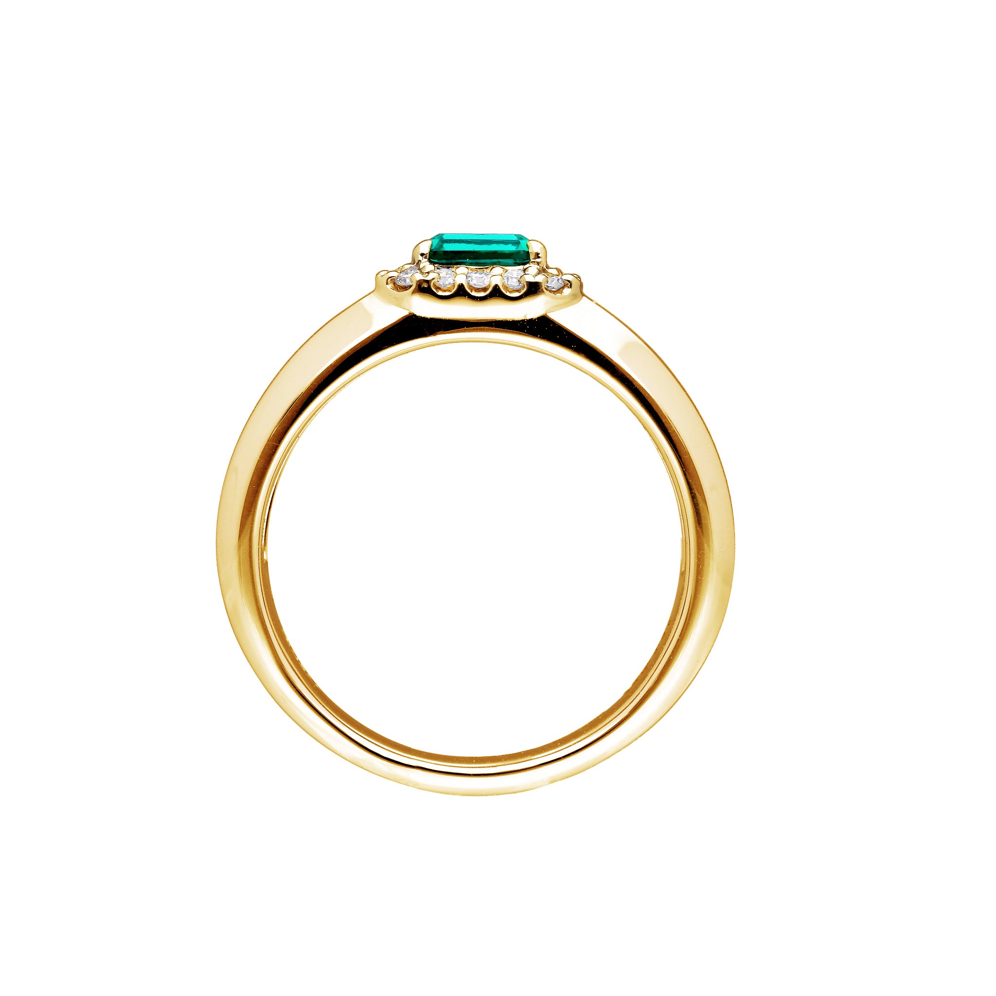 エメラルド/ダイヤモンド K18リング(クレサンベール/LGD/50周年記念商品/5月誕生石)《CRGE0014》