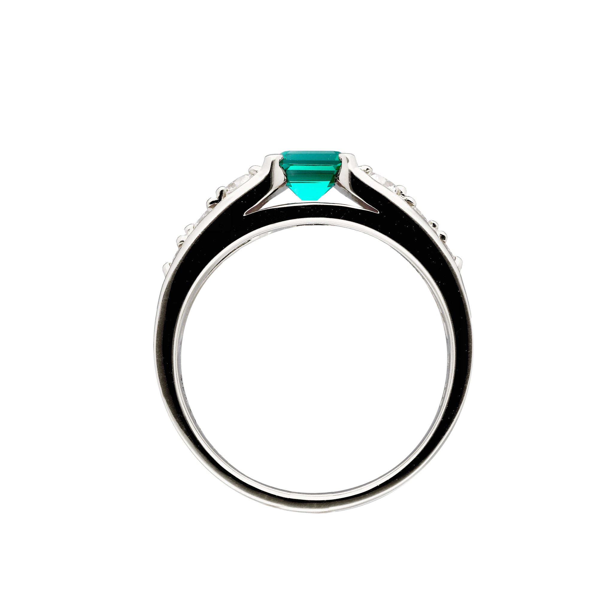 エメラルド/ダイヤモンド プラチナリング(クレサンベール/LGD/50周年記念商品/5月誕生石)《CRGE0009》