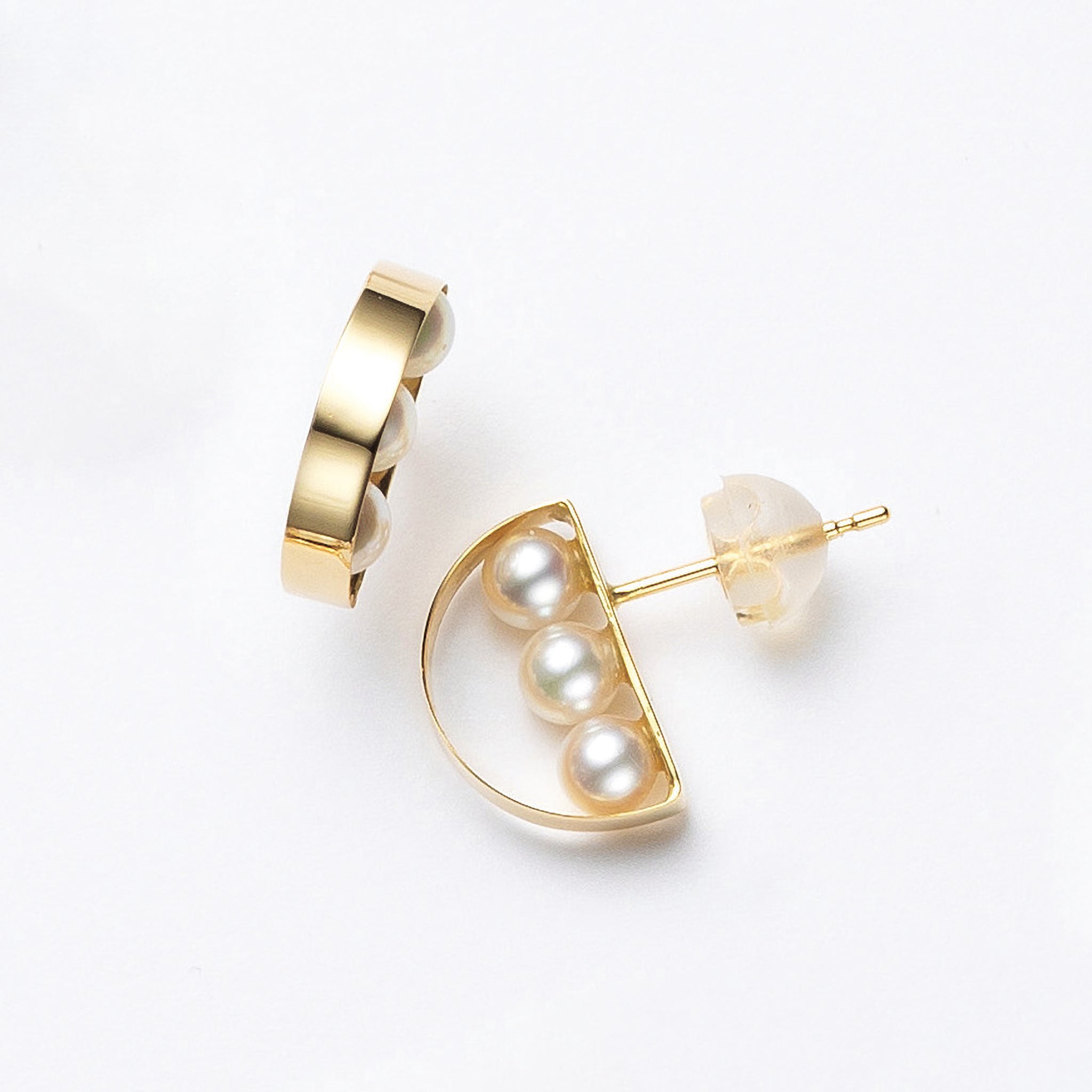 パール K18ピアス(アコヤ真珠/3.5mm/6月誕生石)《25A01903