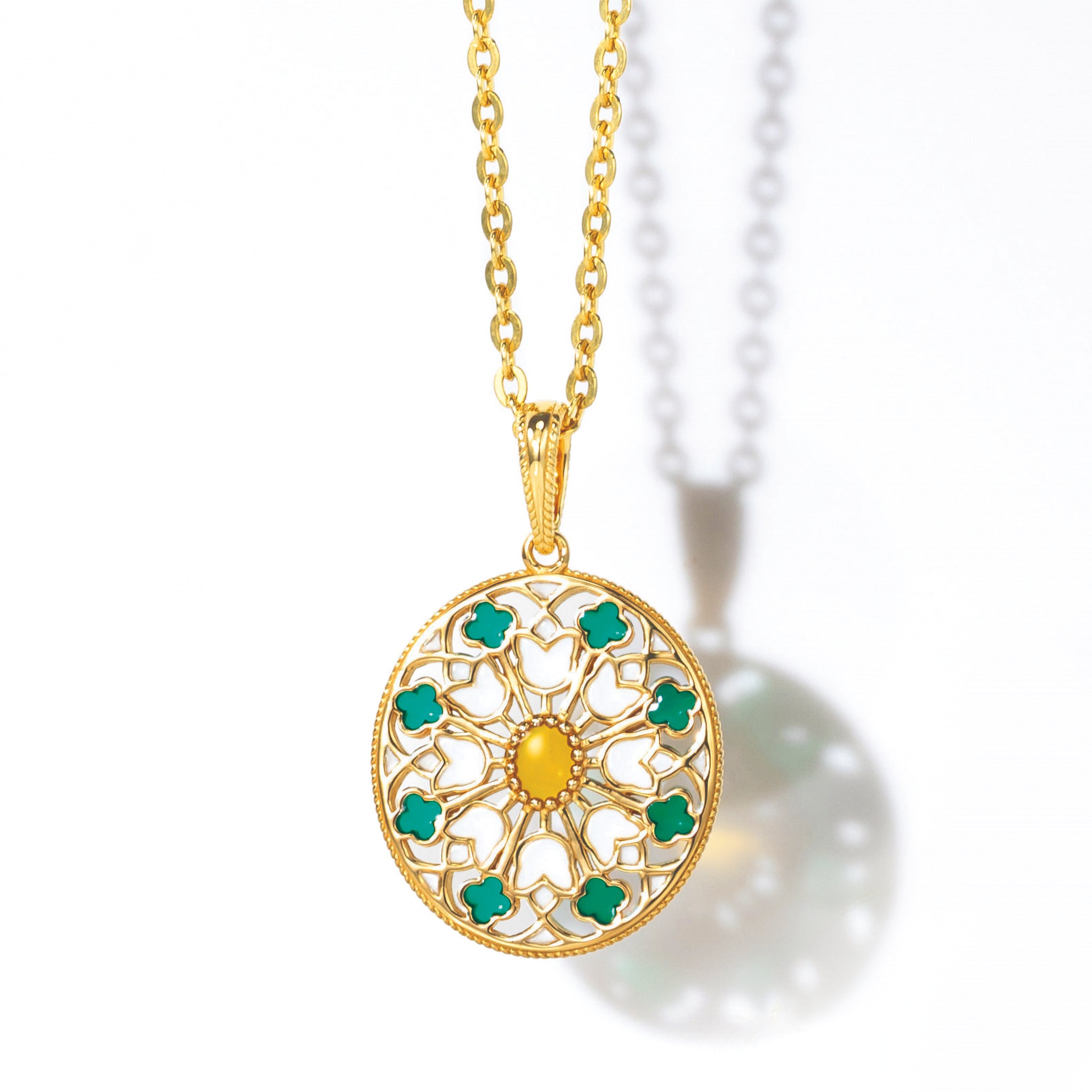 プリカジュールエナメル シルバーネックレス《25A03306