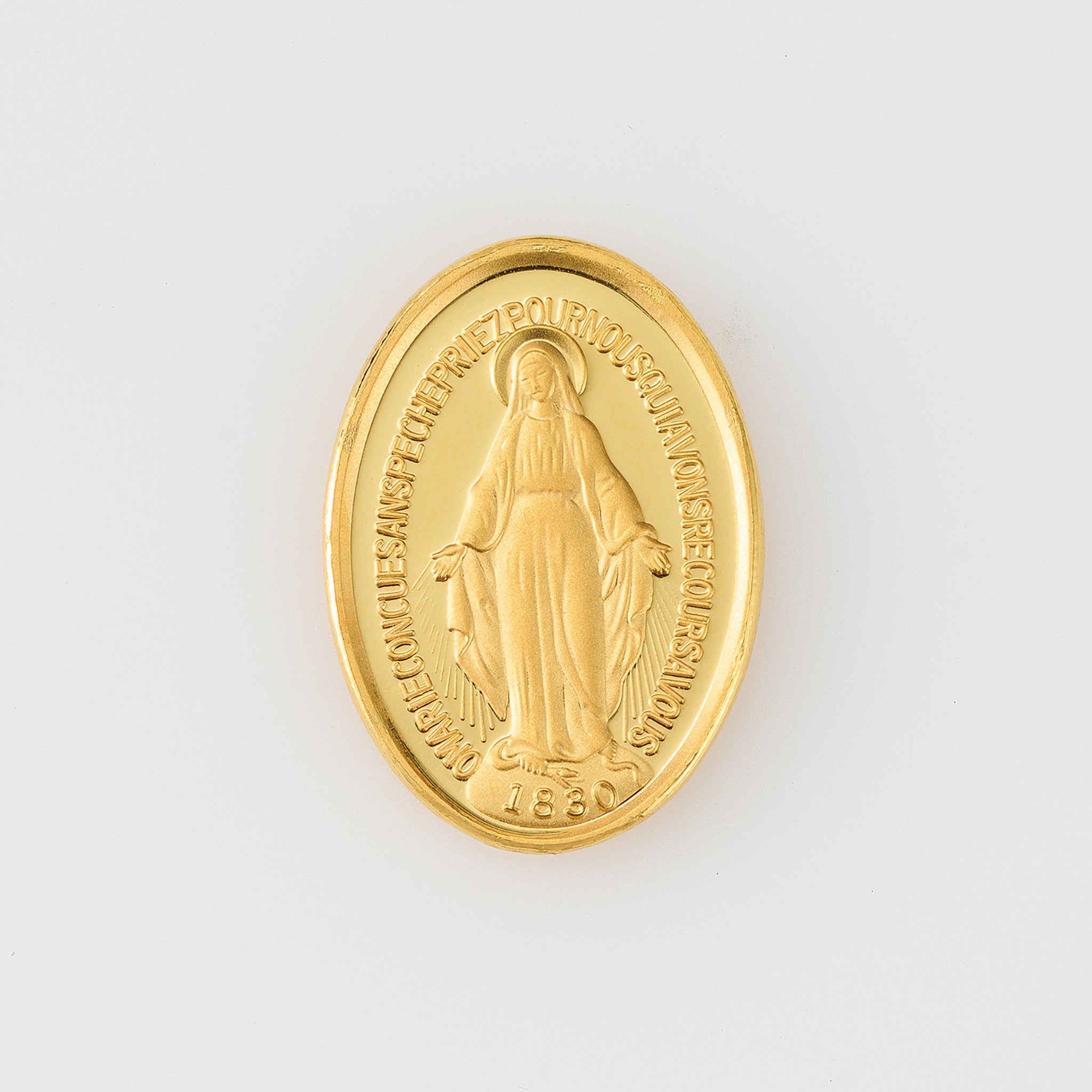 K24金製品(純金/不思議のメダイ/メダル/5g/造幣局品位刻印付)《26C10102》