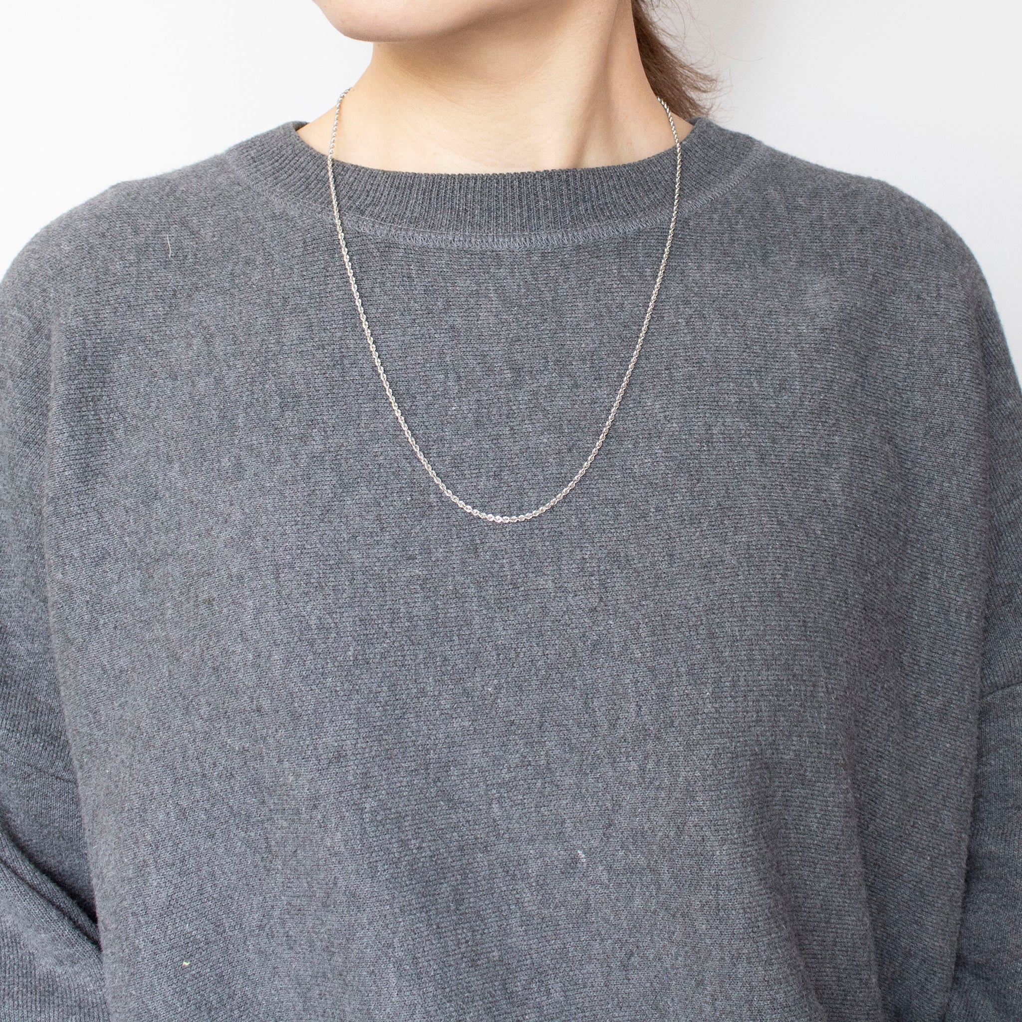 プラチナネックレス(ロング/60cm)《25C40102》