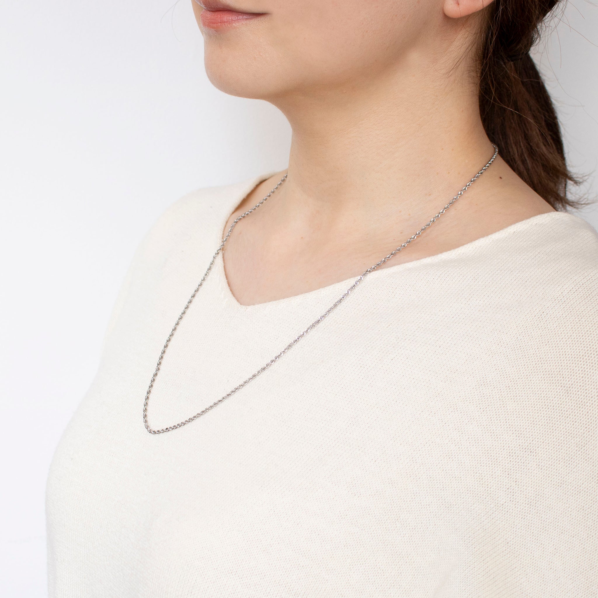 プラチナネックレス(ロング/60cm)《25C40102》