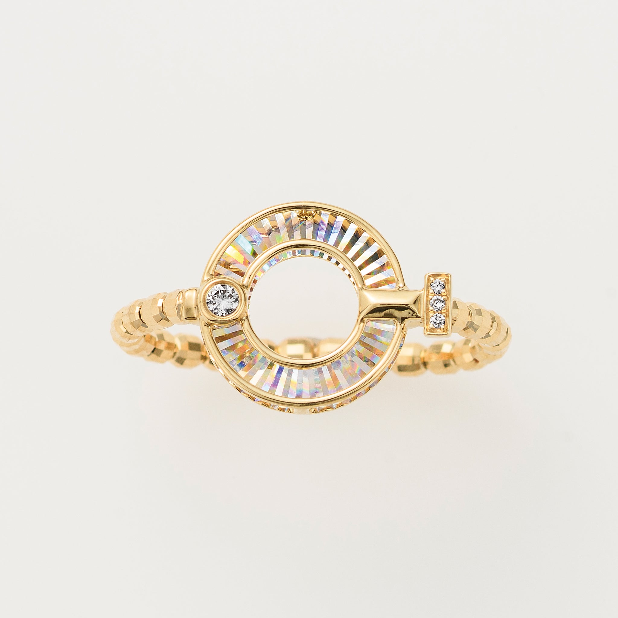 ダイヤモンド K18リング(フリーサイズ)《25C40104》