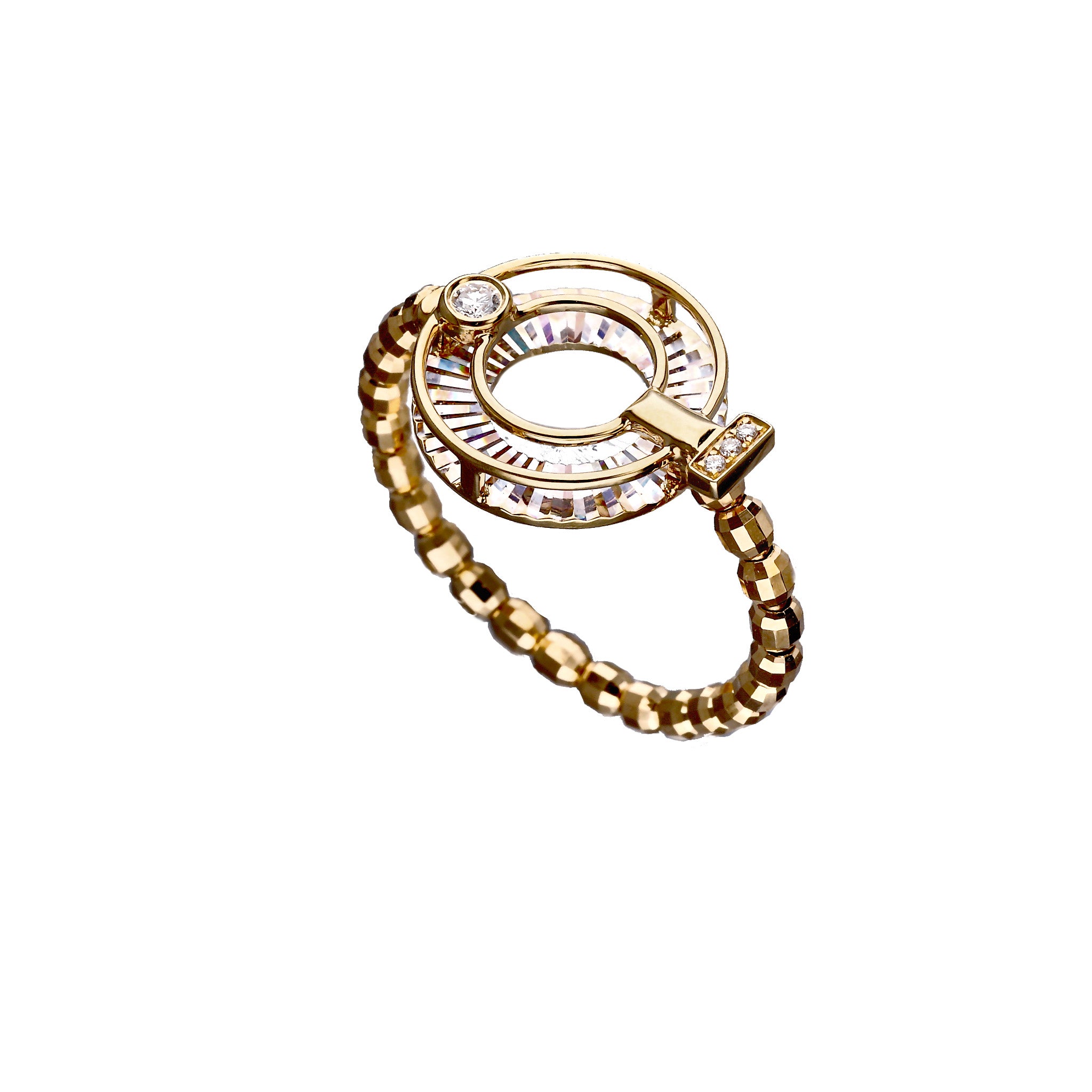 ダイヤモンド K18リング(フリーサイズ)《25C40104》