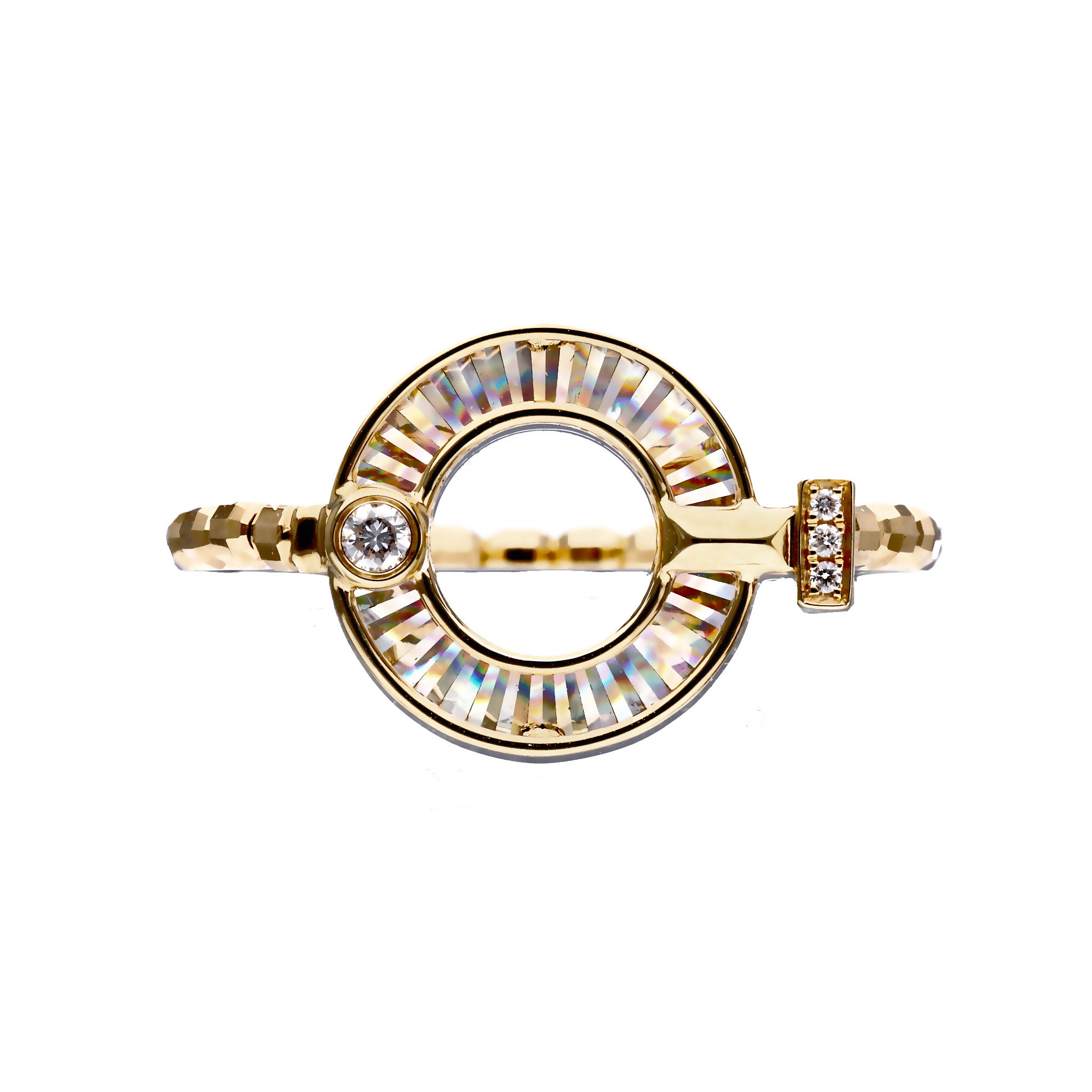 ダイヤモンド K18リング(フリーサイズ)《25C40104》