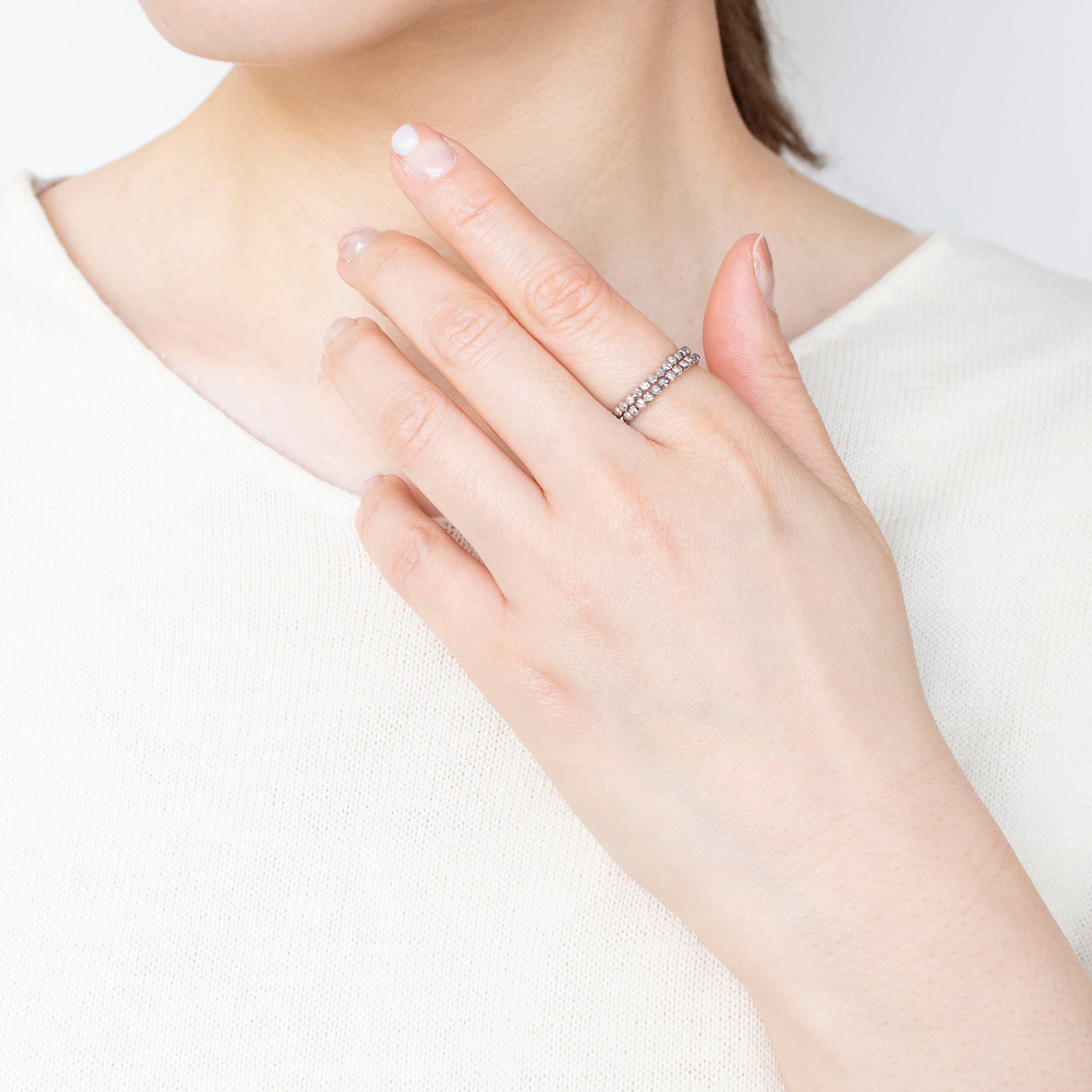 プラチナリング(純プラチナ/フリーサイズ)《25C40110》