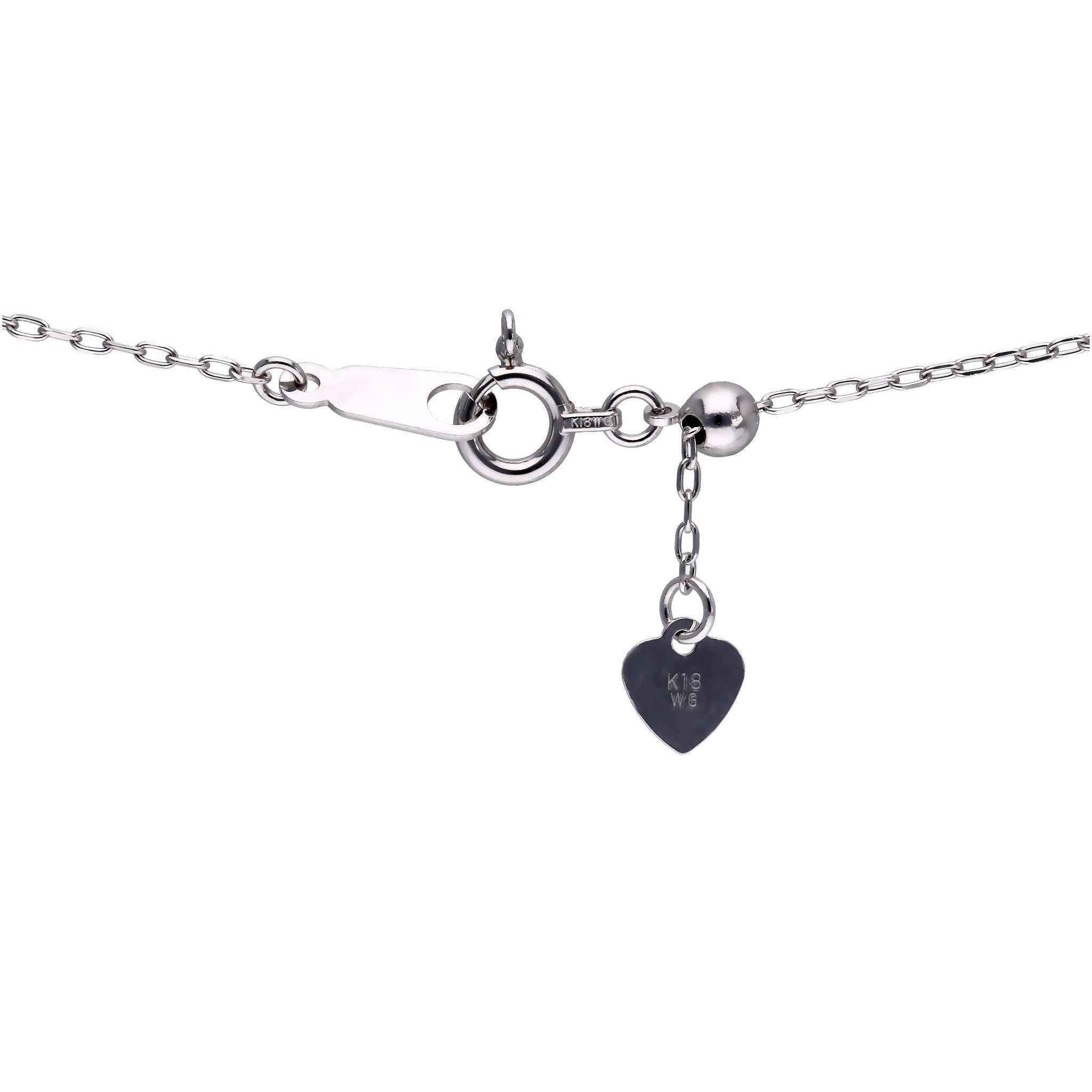 ダイヤモンド K18ネックレス(4月誕生石)《25C40112》