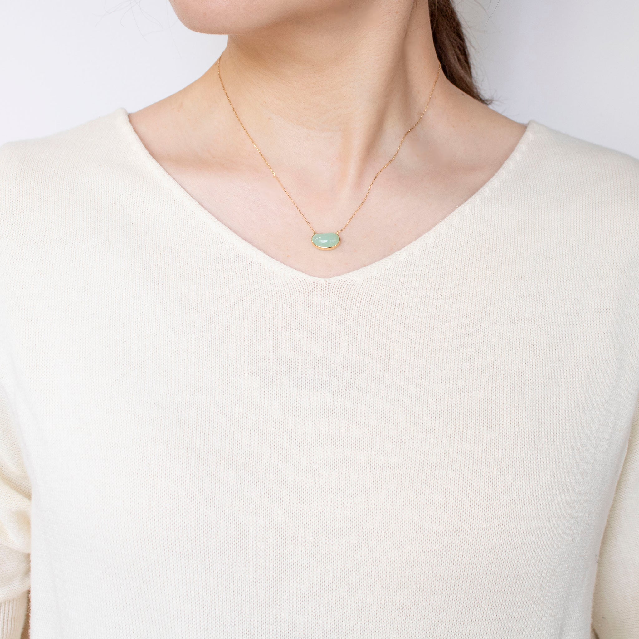 クリソプレーズ K18ネックレス《25C40113》