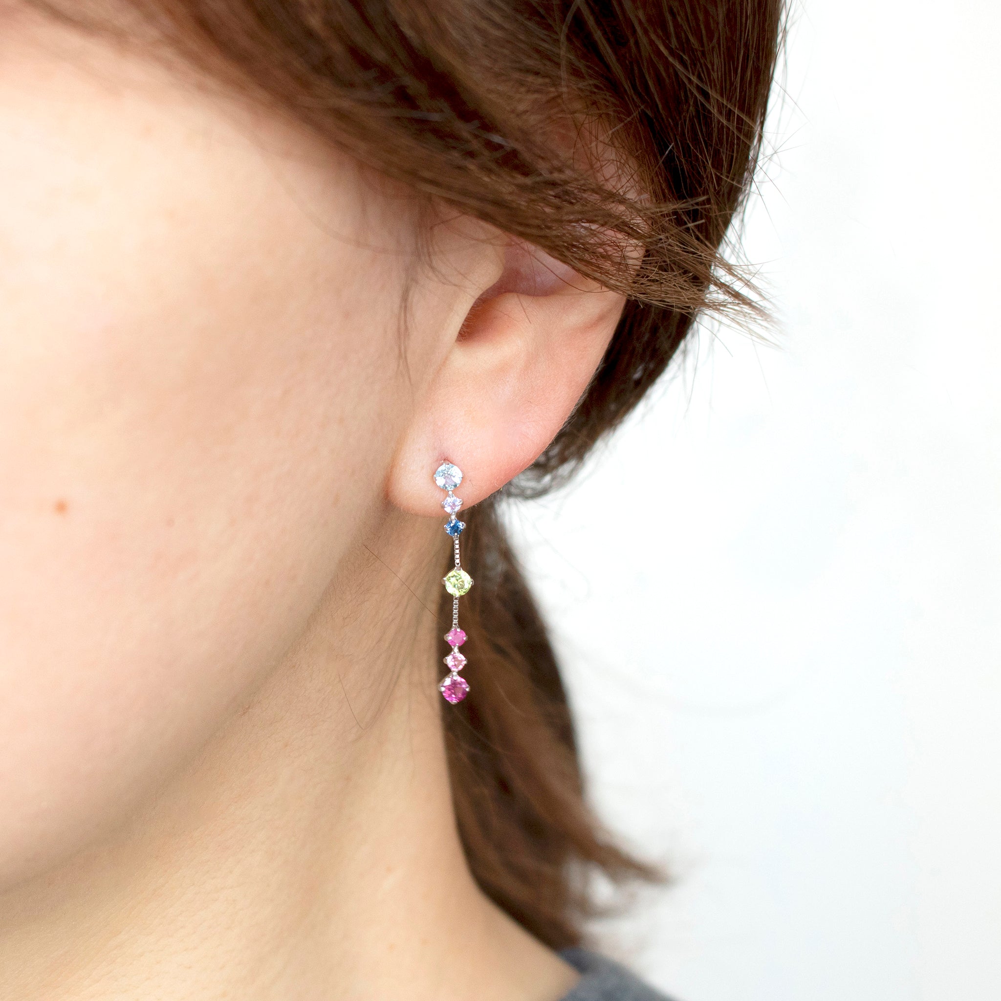 マルチカラー プラチナピアス《25C40119》