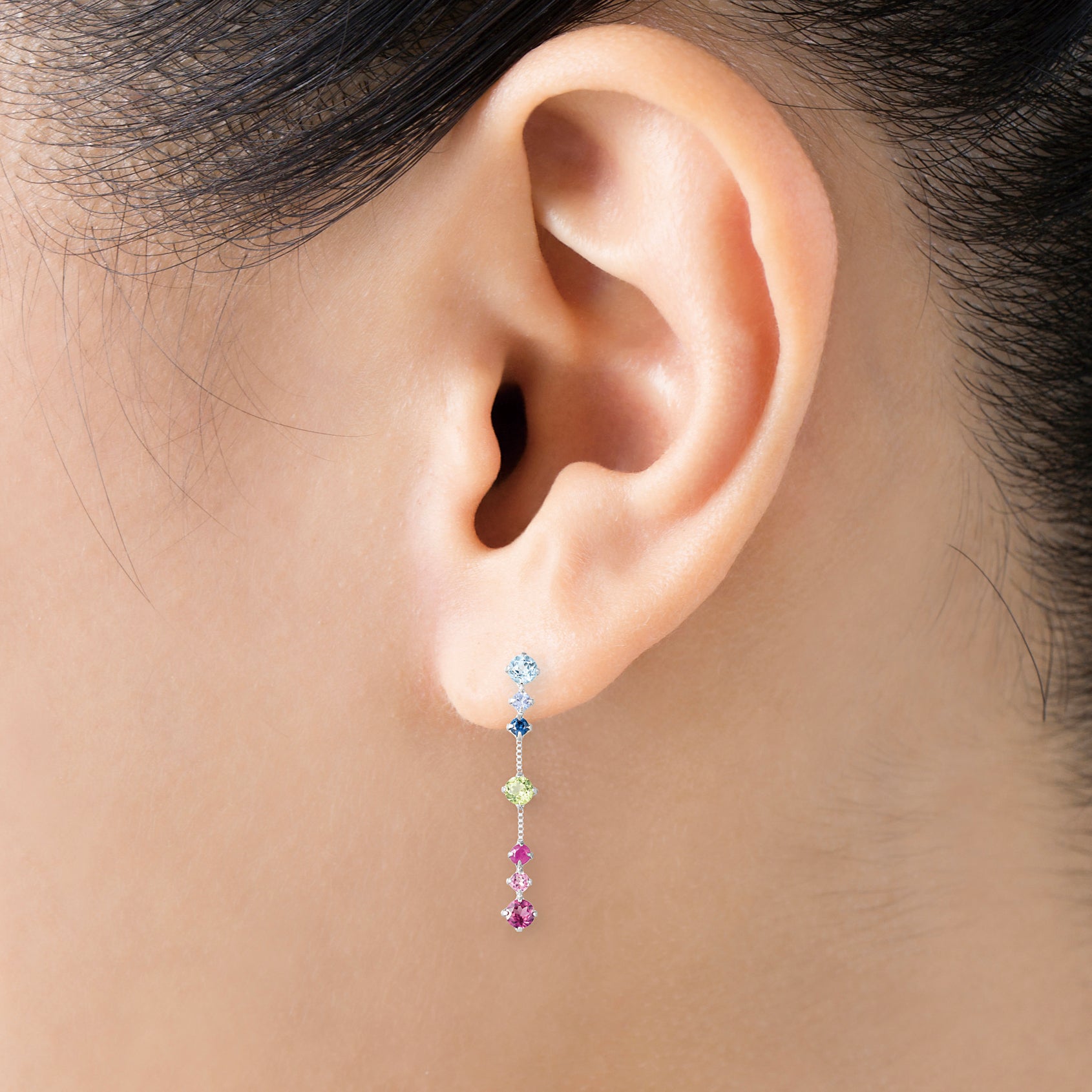 マルチカラー プラチナピアス《25C40119》