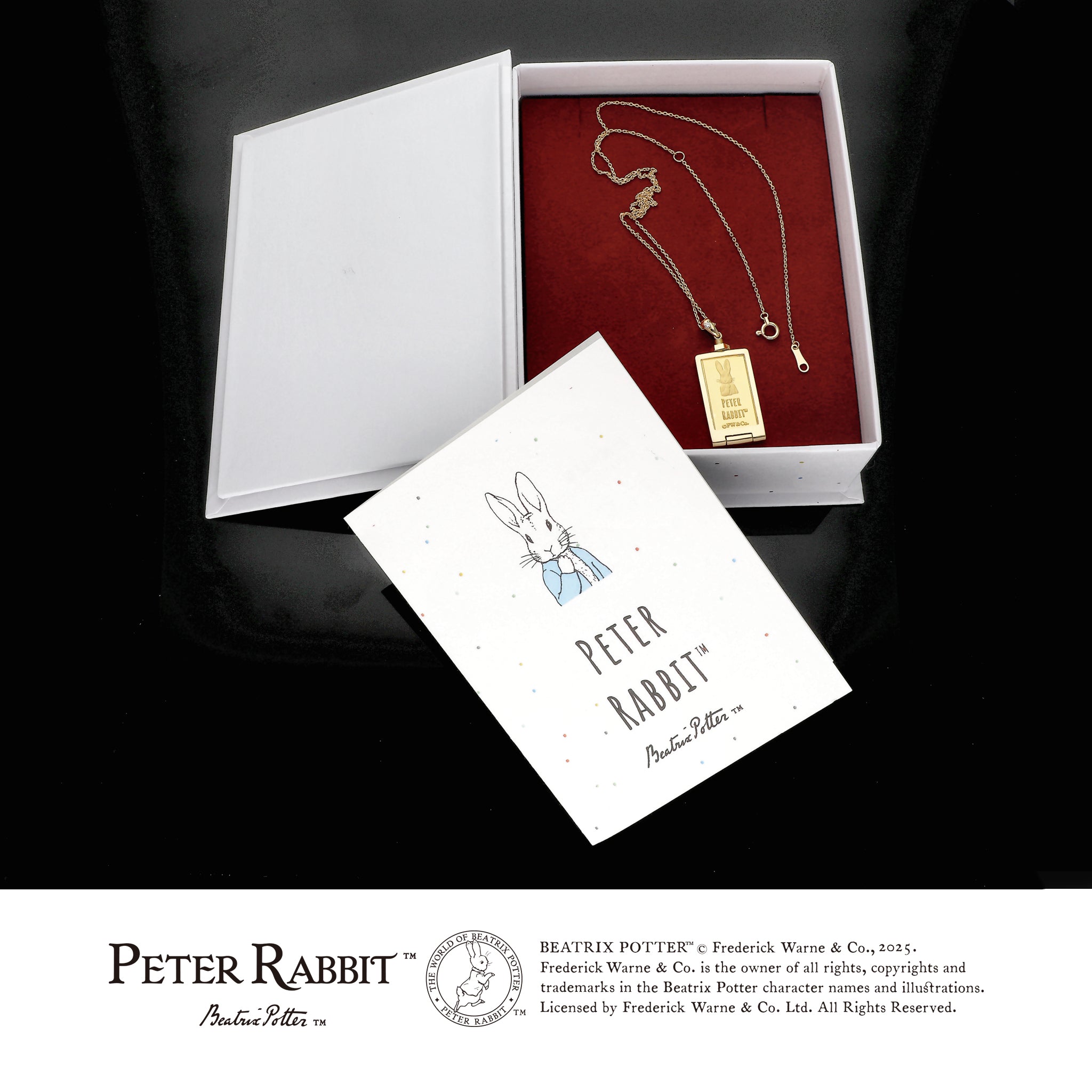 ダイヤモンド K24/K18ネックレス(純金/ピーターラビット/インゴット/5g)《25C50103》