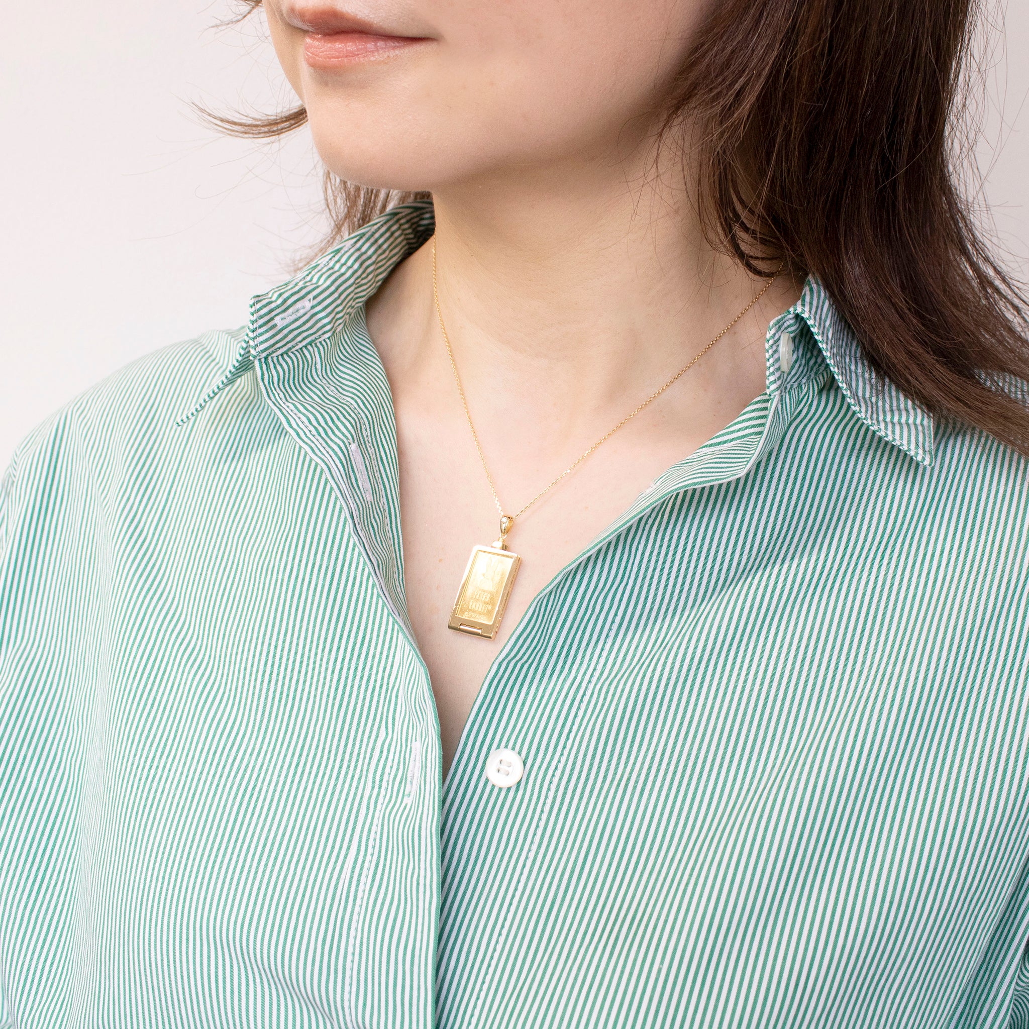 ダイヤモンド K24/K18ネックレス(純金/ピーターラビット/インゴット/5g)《25C50103》