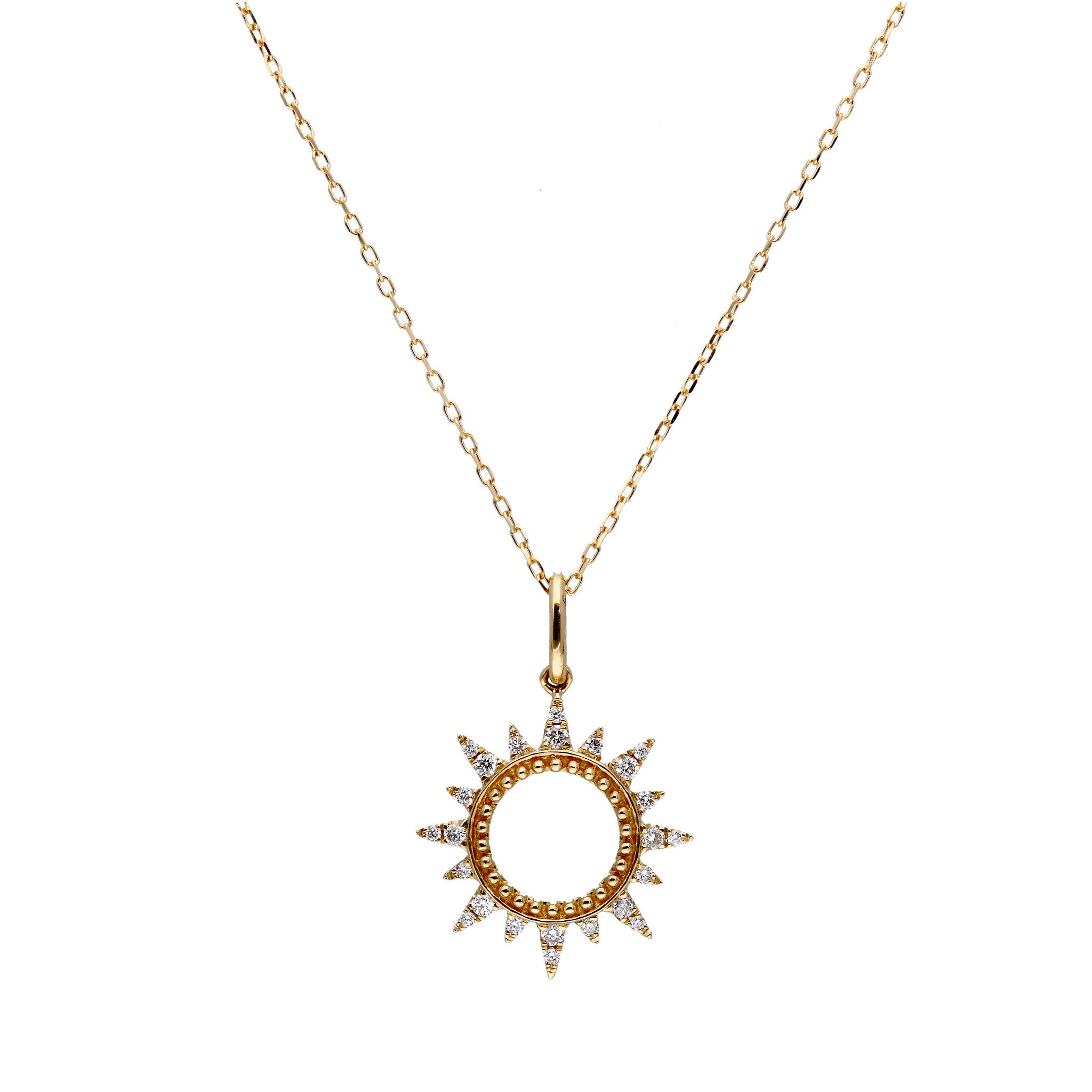 ダイヤモンド K18ネックレス(4月誕生石)《25C60113》