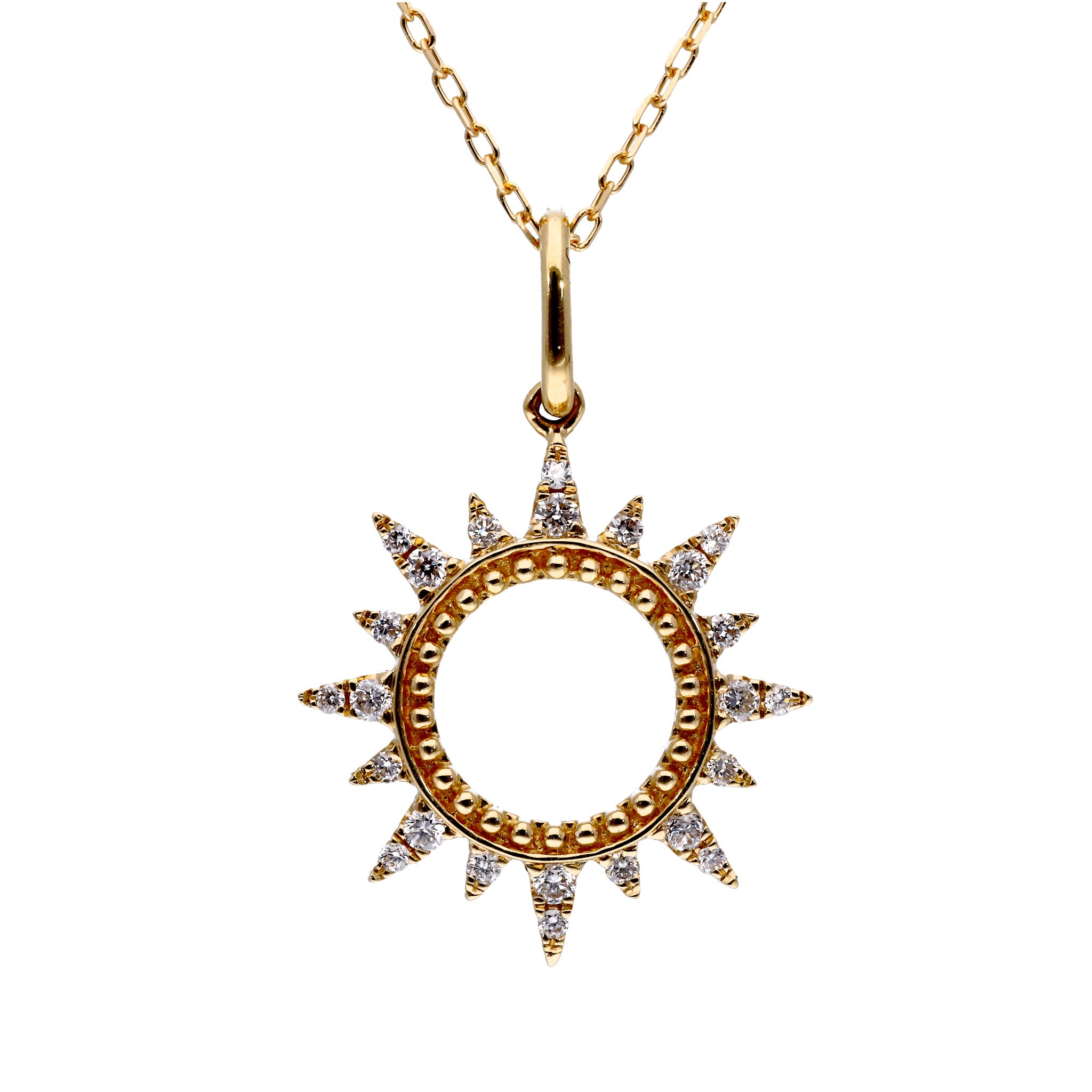 ダイヤモンド K18ネックレス(4月誕生石)《25C60113》