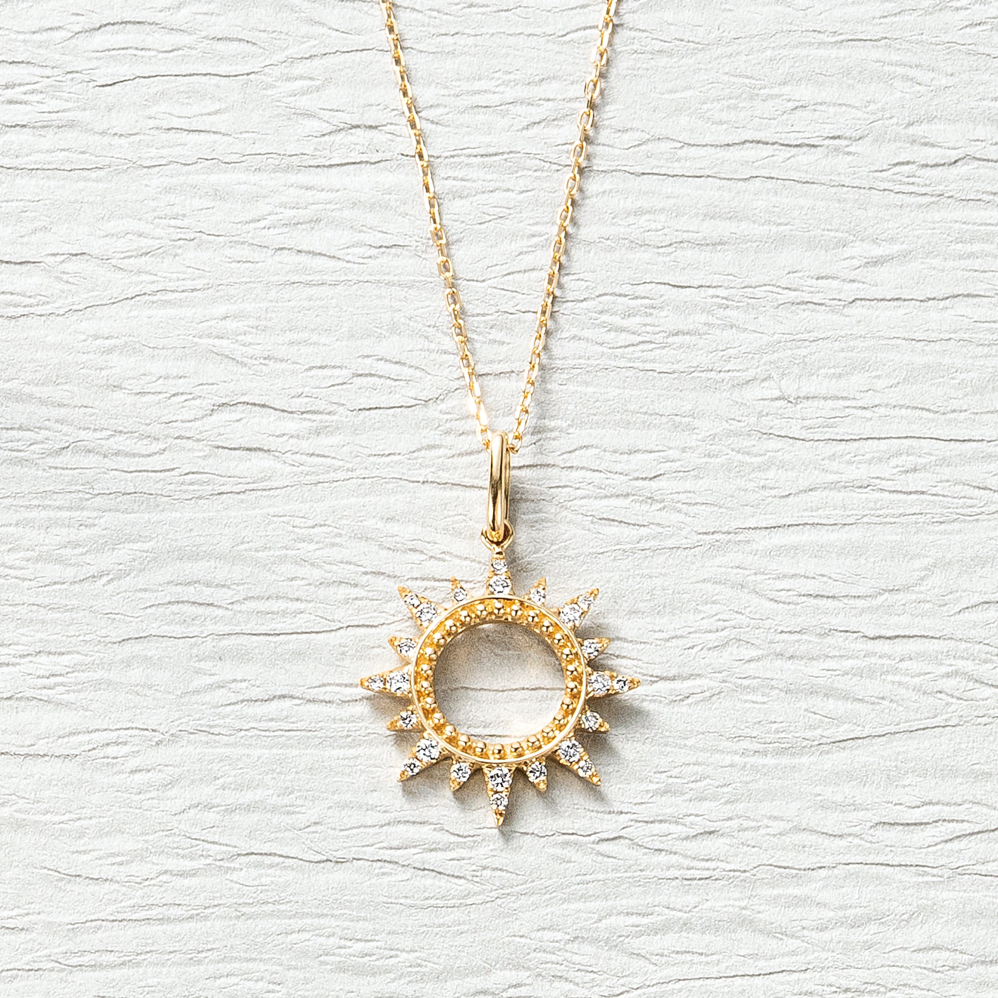 ダイヤモンド K18ネックレス(4月誕生石)《25C60113》